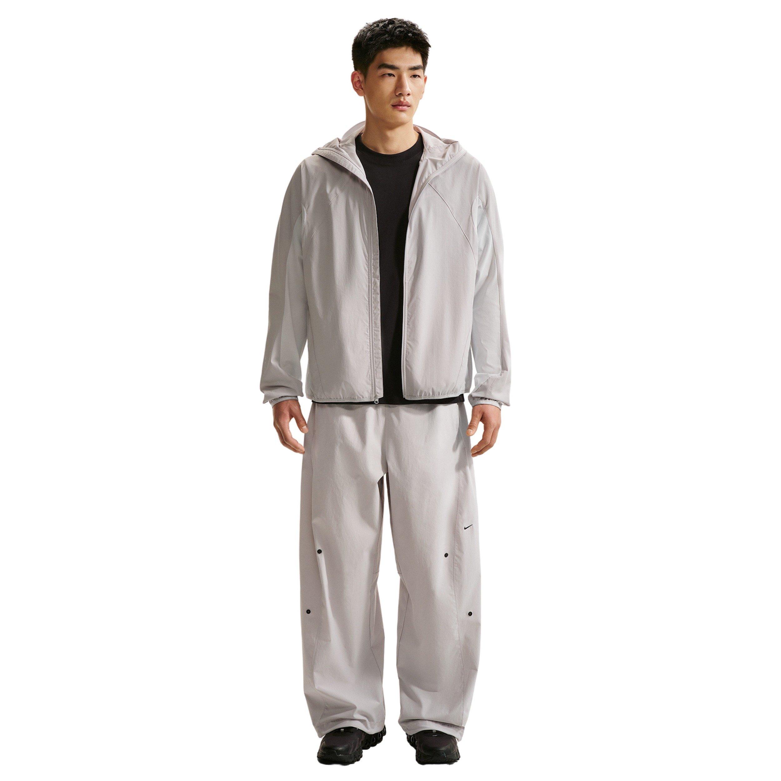 Nike Men's Dri-FIT Tech Helios Jacket - GREY FOG/OFF WHITE