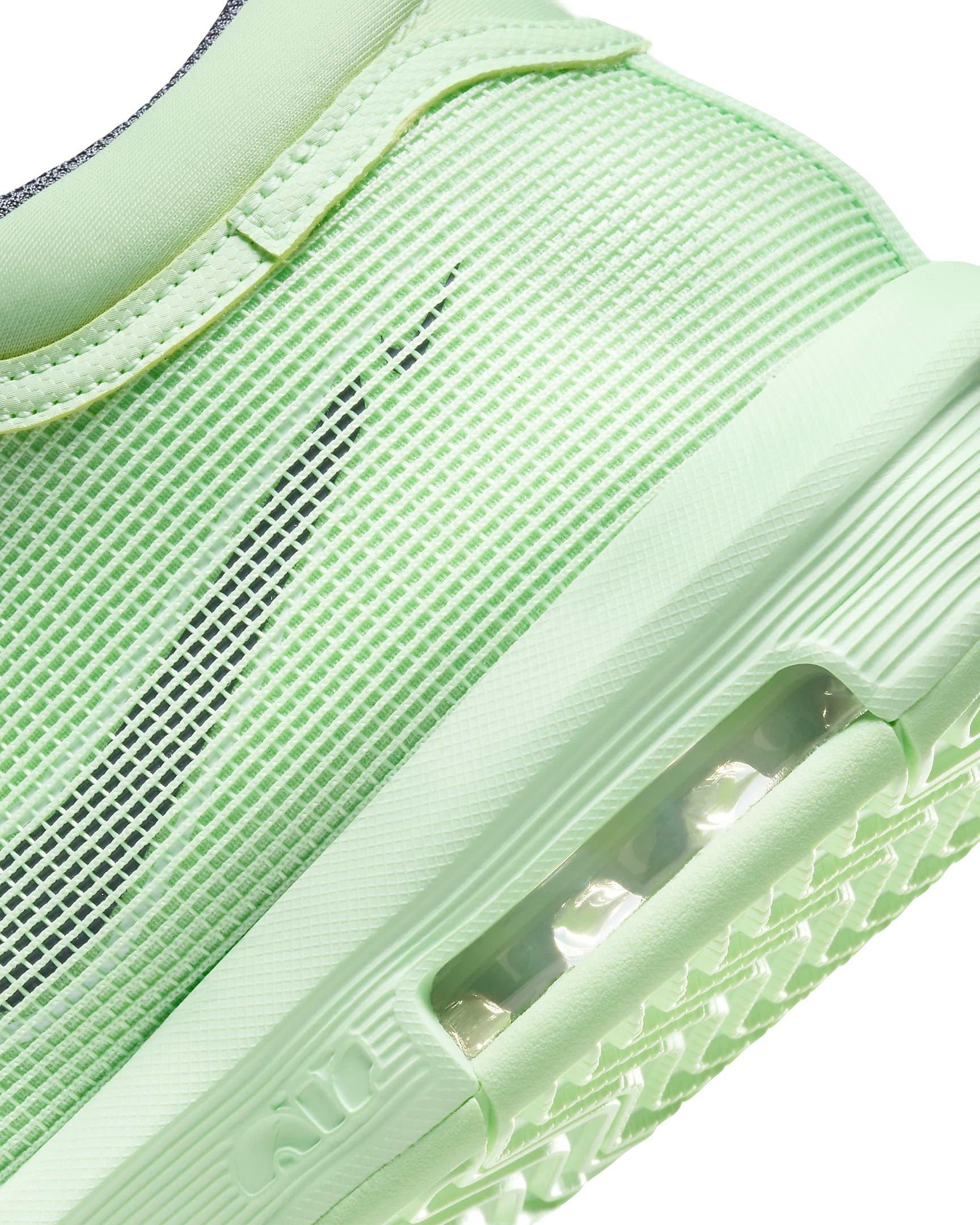 Nike LeBron Witness 8 "Vapor Green/White/Light Carbon" Men's Basketball Shoe - GREEN/WHITE/LT CARBON Thumbnail View 8