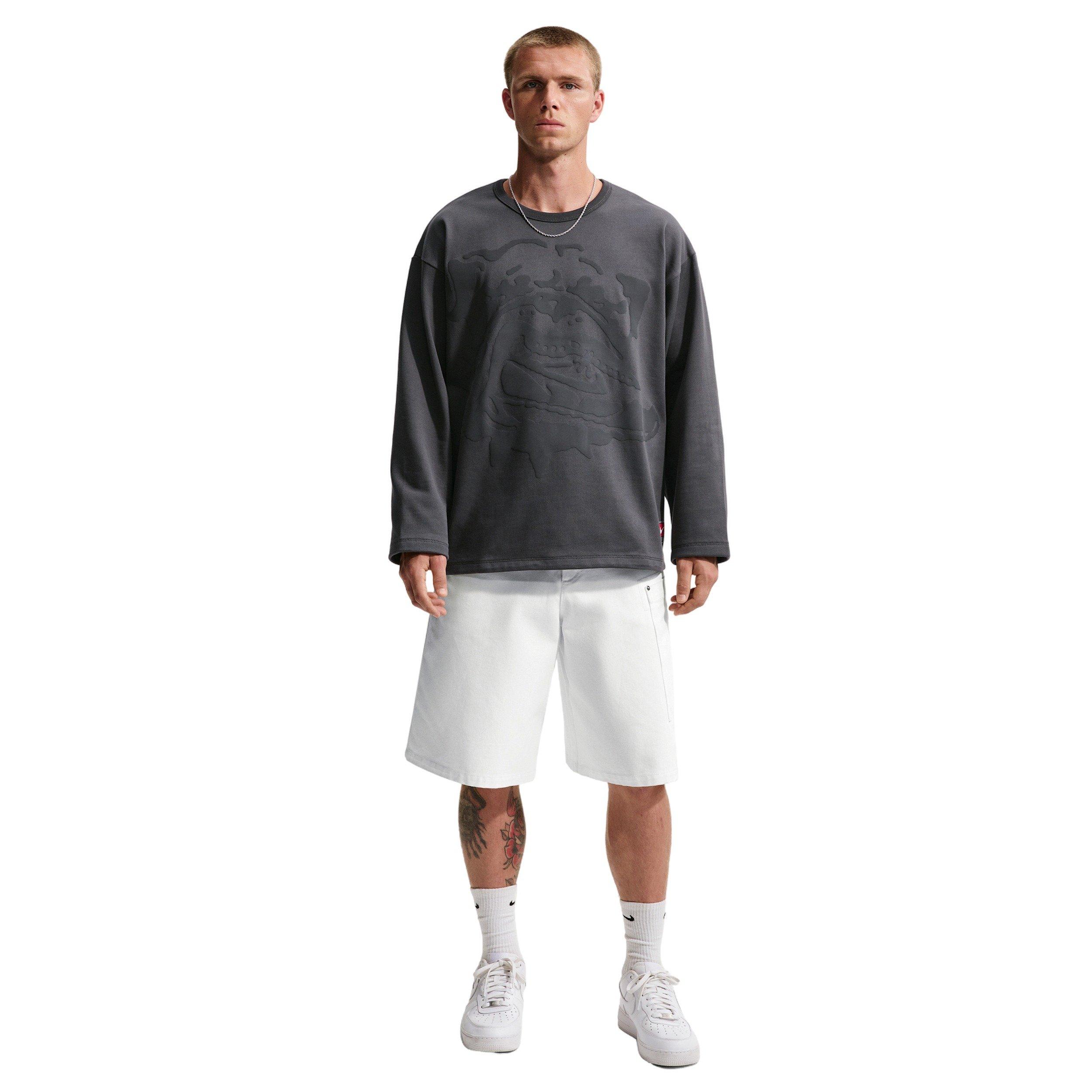 Nike Men's Life Midweight Crew - GREY Thumbnail View 4