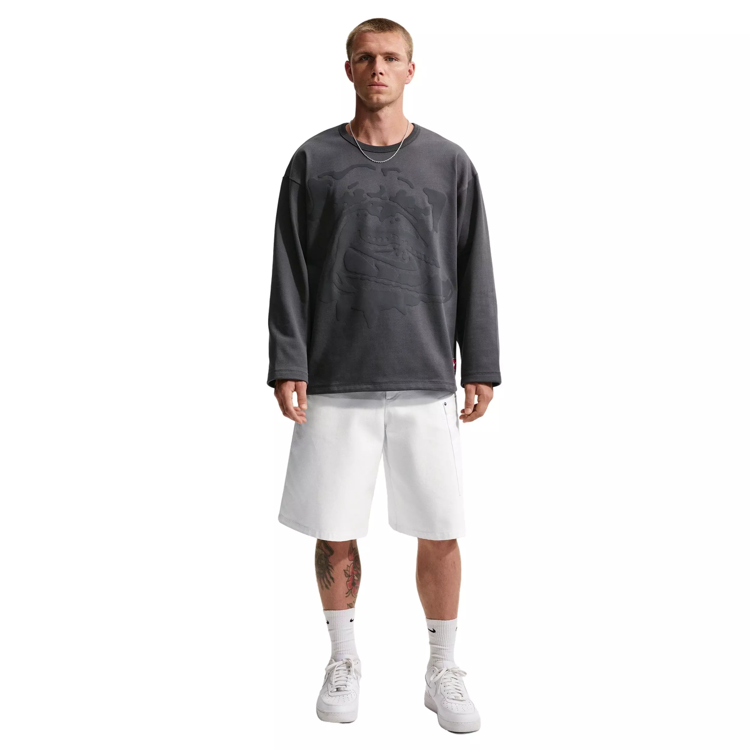 Nike Men's Life Midweight Crew - GREY