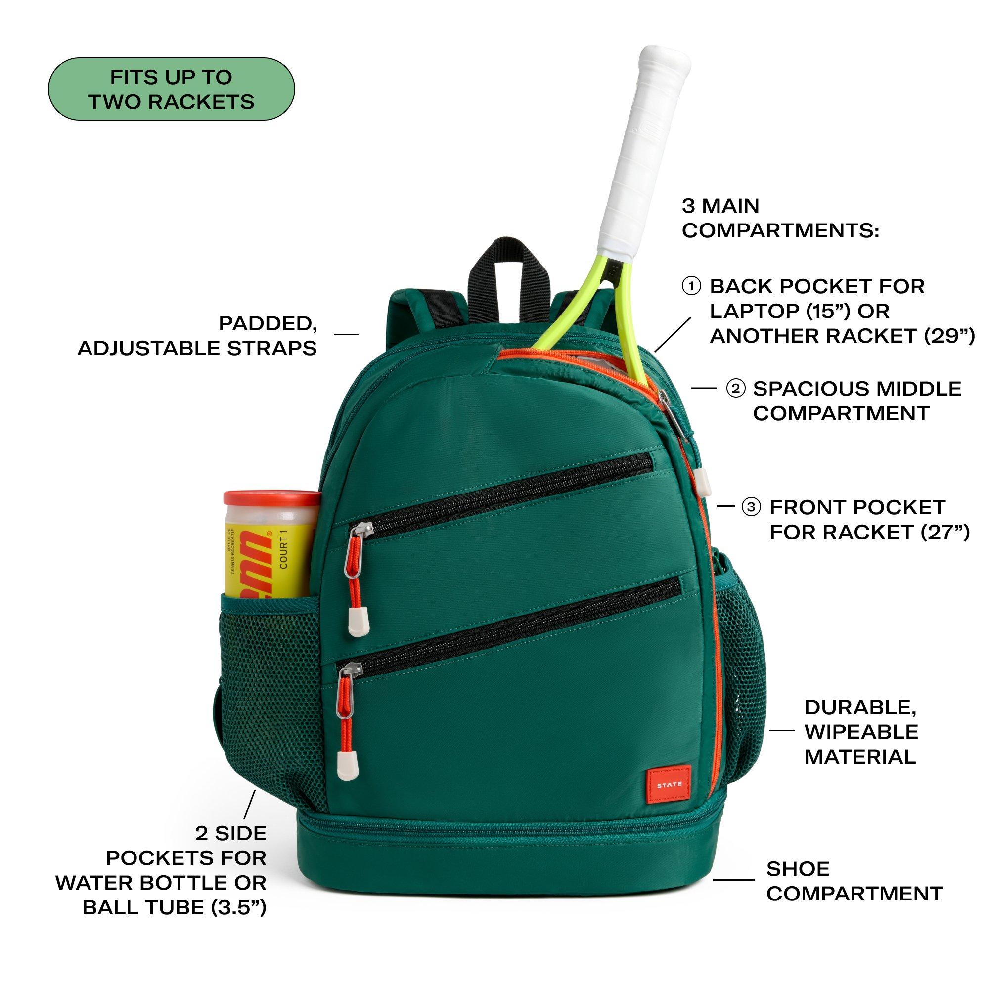 STATE Bags Lenox Tennis Backpack - Evergreen - EVERGREEN