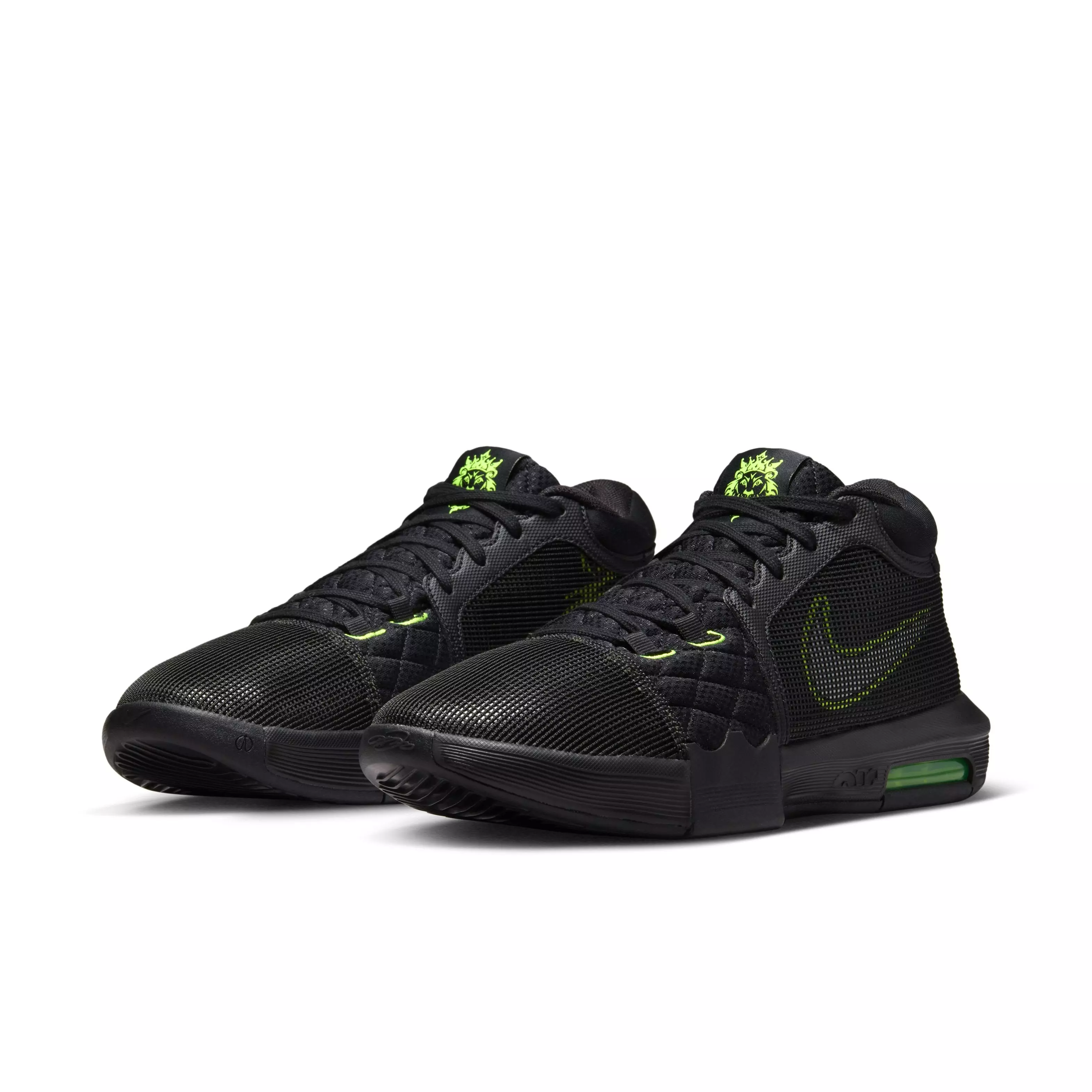 Nike LeBron Witness 8 "Black/Volt/White" Men's Basketball Shoe - BLACK/VOLT/WHITE