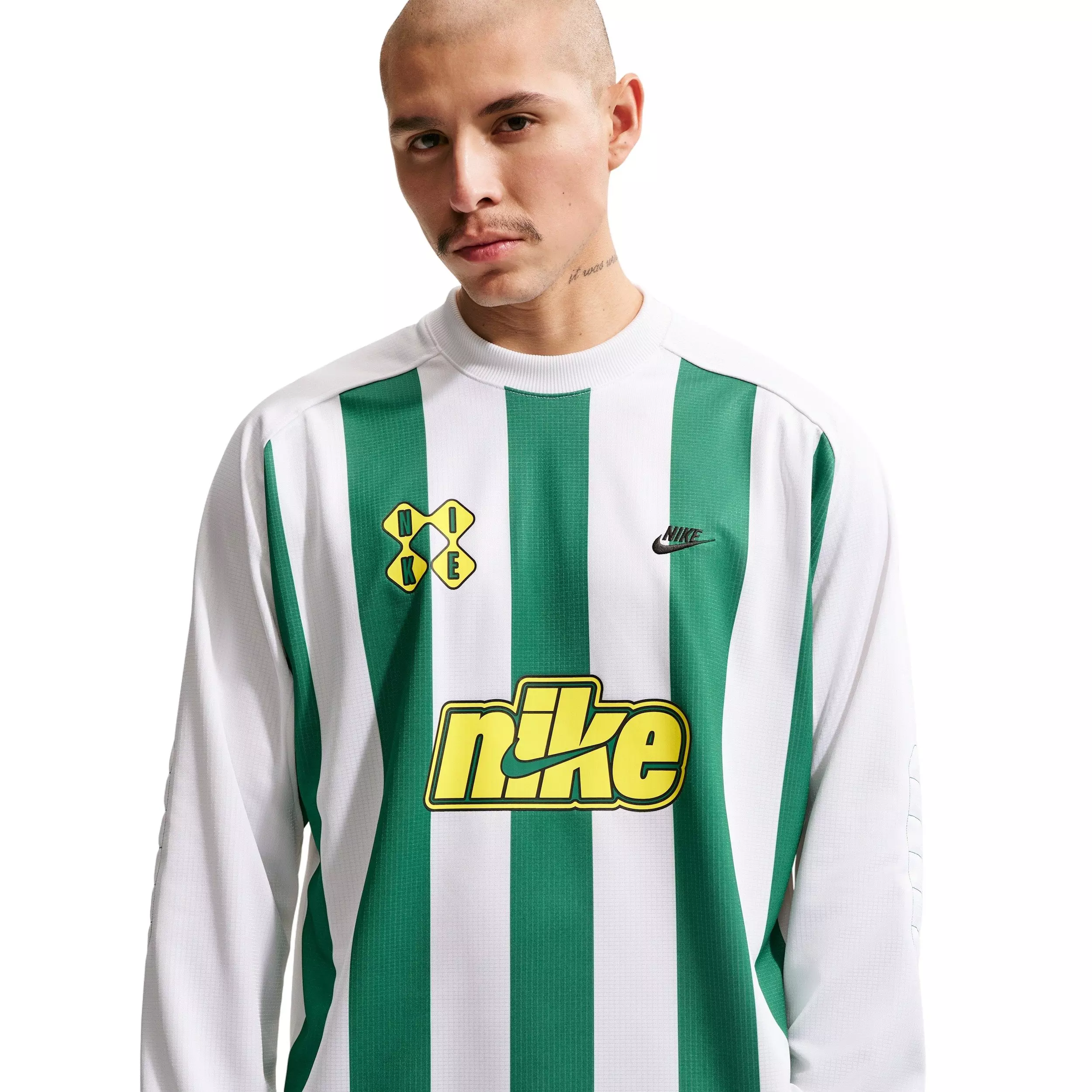 Nike Men's Sportswear Club Home Goalie Top - GREEN/WHITE