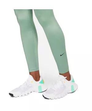Nike Women's One Luxe Mid-Rise Tights in Green/Jade Smoke Size Medium | Polyester/Spandex/Fiber