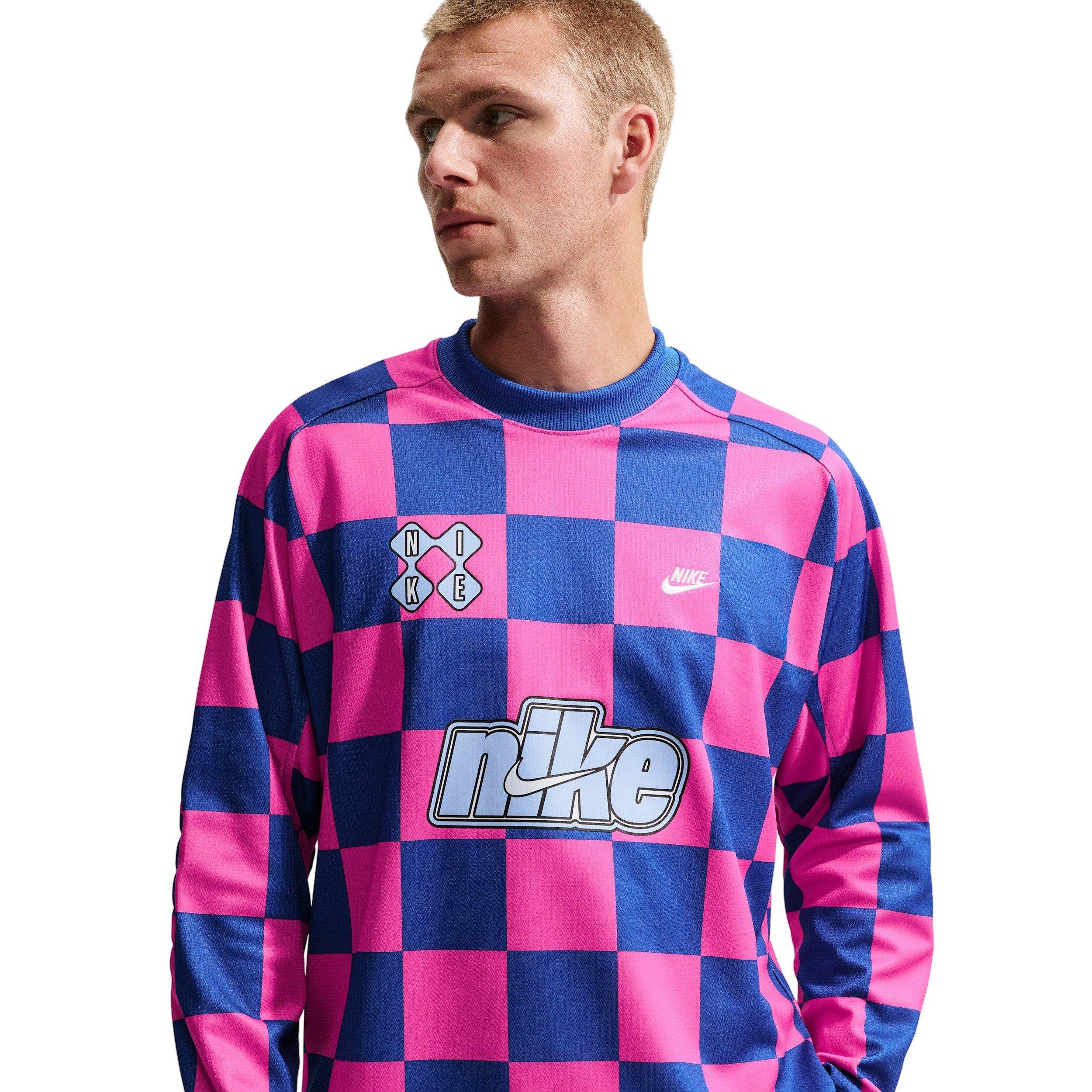 Nike Men's Sportswear Club Away Goalie Top - BLUE/PINK Thumbnail View 1