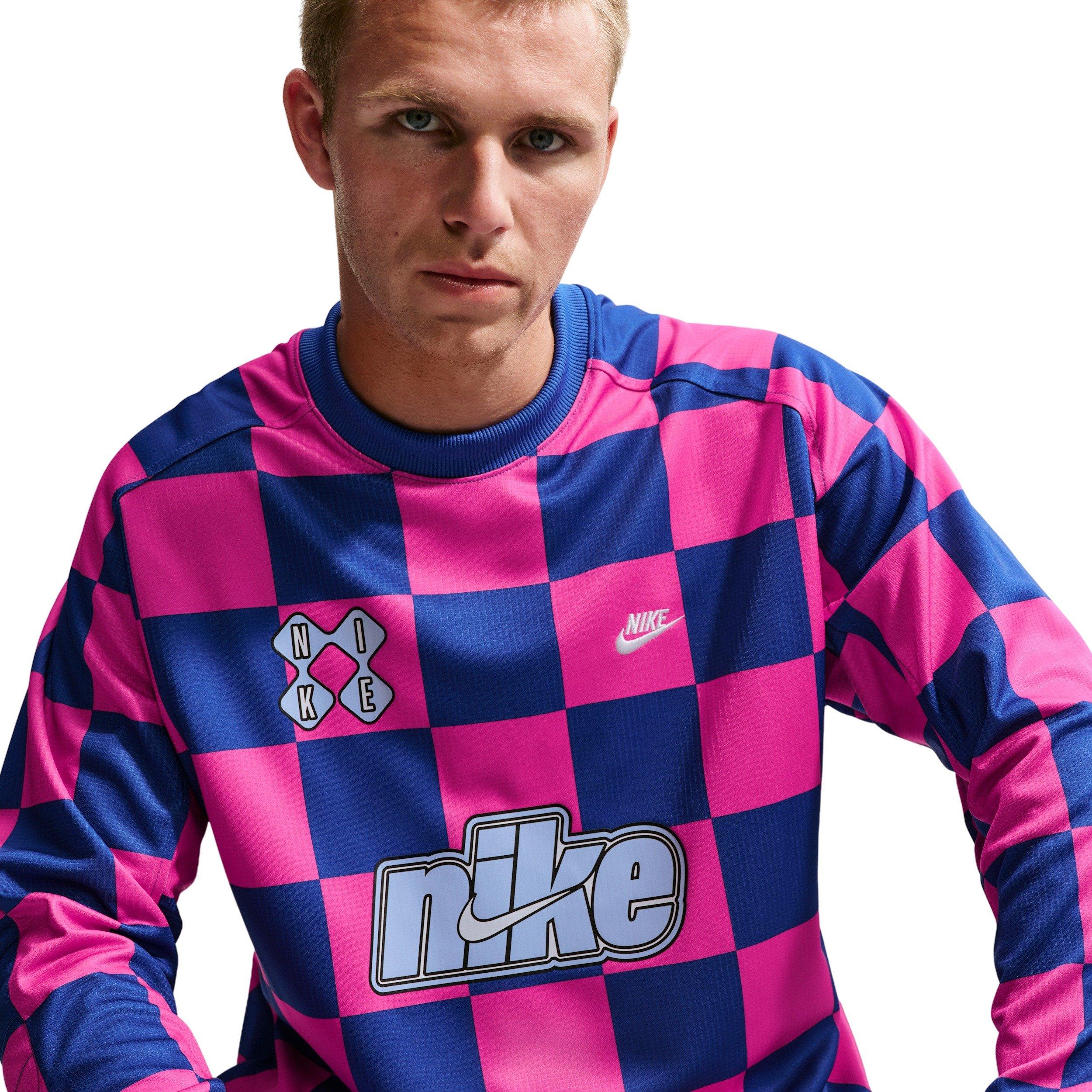 Nike Men's Sportswear Club Away Goalie Top - BLUE/PINK Thumbnail View 3