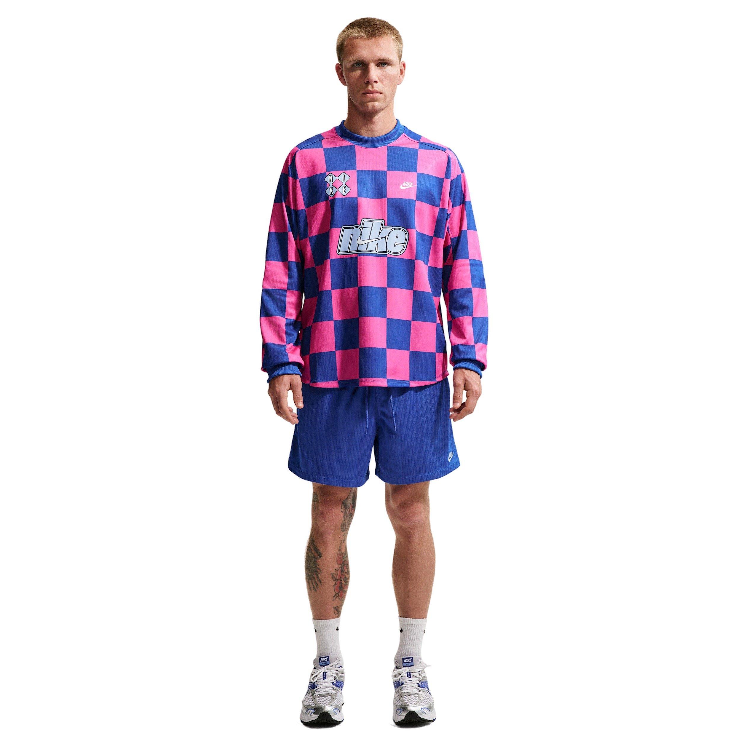 Nike Men's Sportswear Club Away Goalie Top - BLUE/PINK Thumbnail View 4