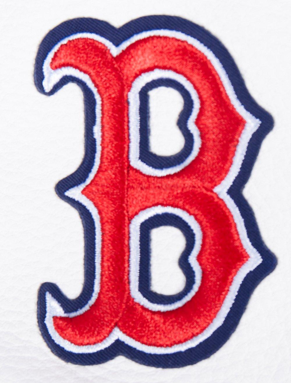 Pro Standard Women's MLB Boston Red Sox Mashup Rib Wool Varsity Jacket - Navy/Red - NAVY/RED Thumbnail View 8