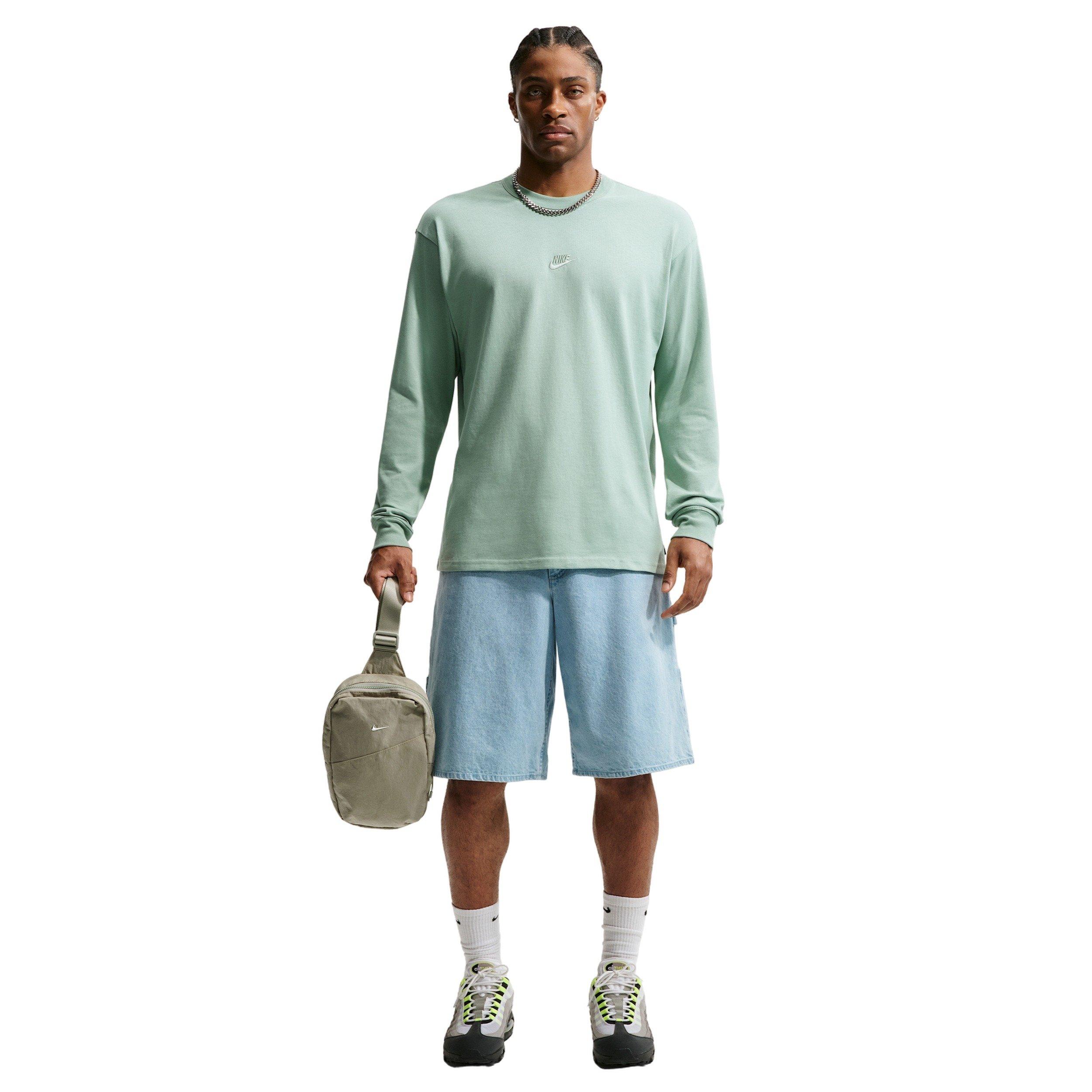 Nike Men's Sportswear Premium Essentials Long-Sleeve T-Shirt - GREEN
