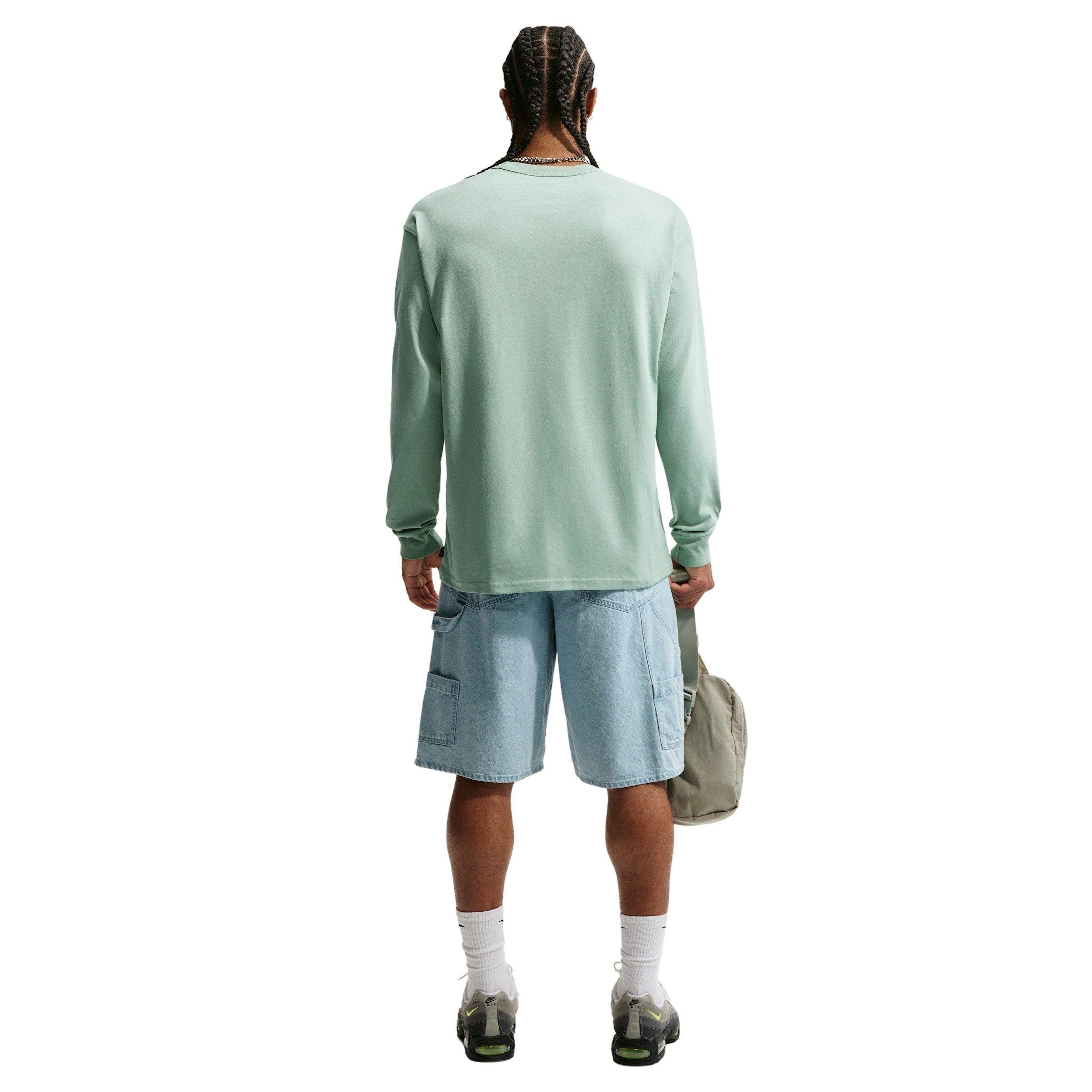 Nike Men's Sportswear Premium Essentials Long-Sleeve T-Shirt - GREEN
