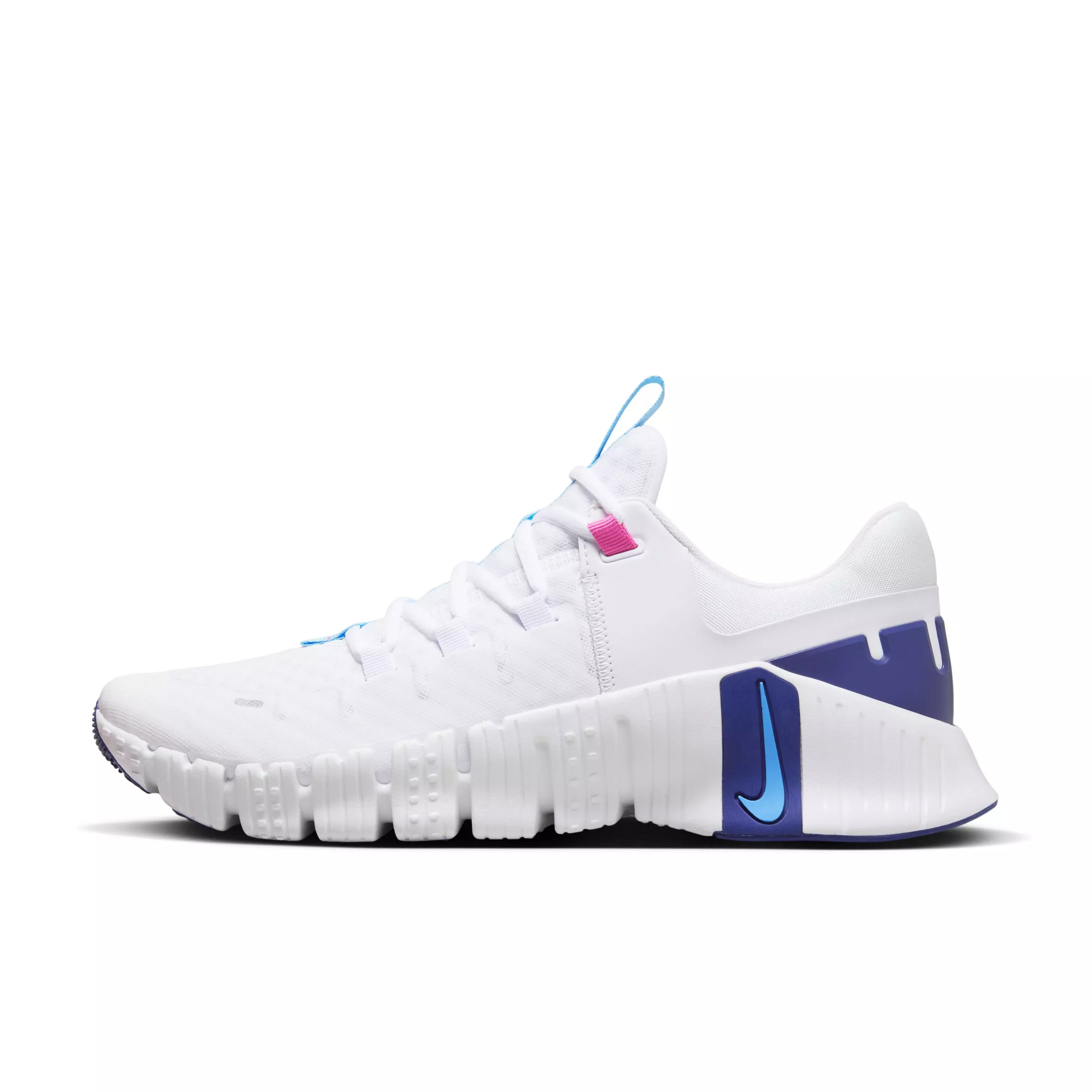 Nike Free Metcon 5 "White/Fierce Pink/Deep Royal Blue/Aquarius Blue" Men's Training Shoe - WHITE/PINK/ROYAL/BLUE