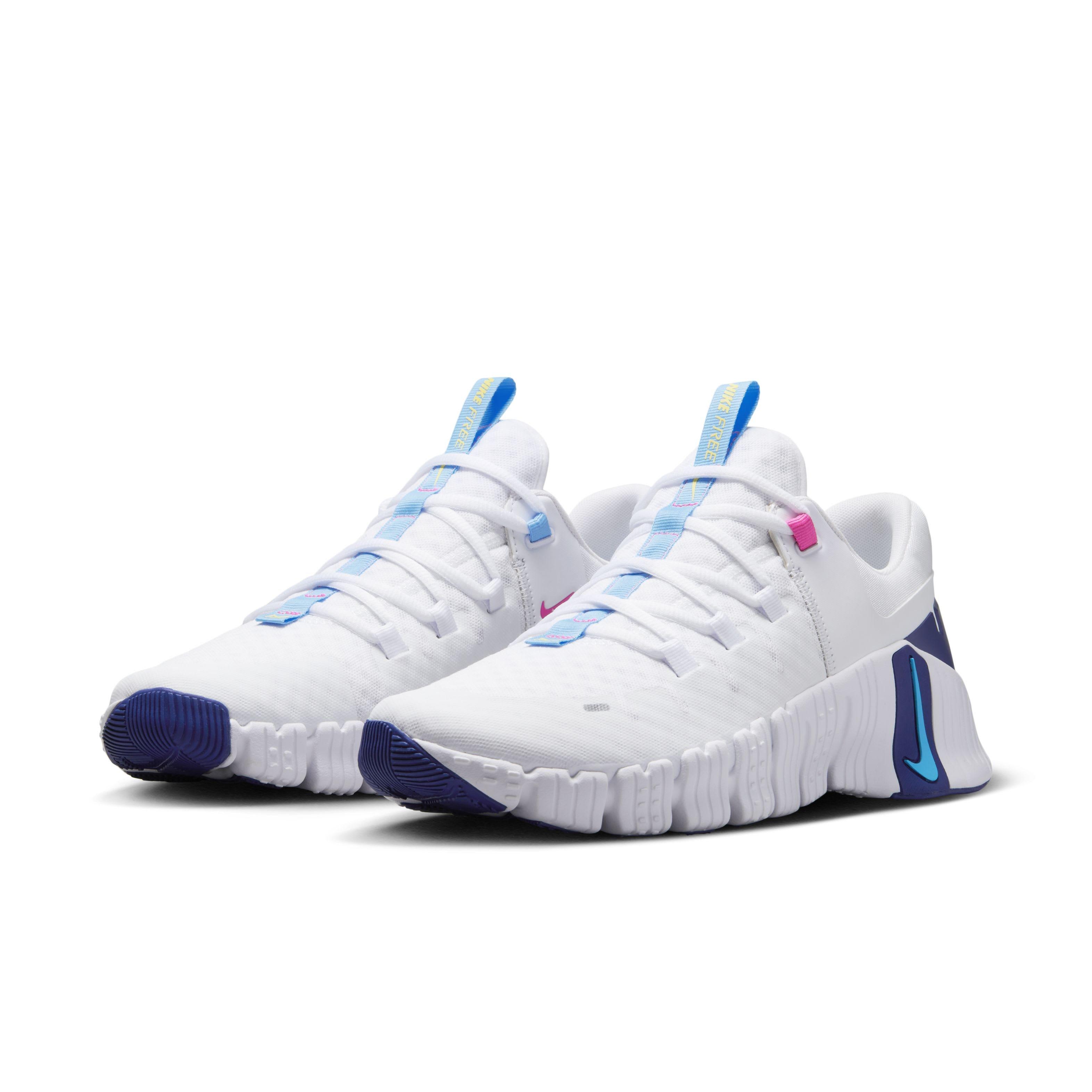 Nike Free Metcon 5 "White/Fierce Pink/Deep Royal Blue/Aquarius Blue" Men's Training Shoe - WHITE/PINK/ROYAL/BLUE Thumbnail View 3