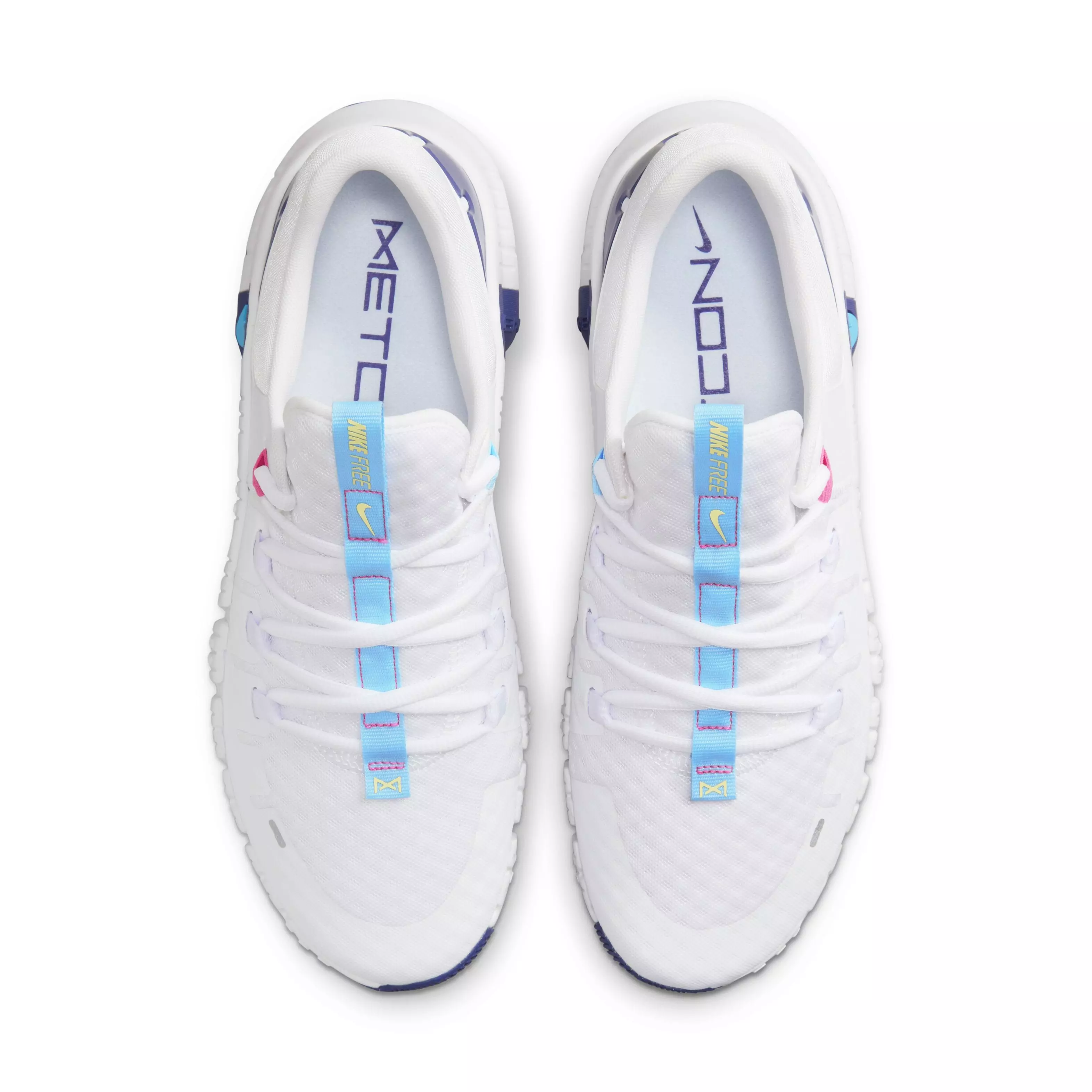 Nike Free Metcon 5 "White/Fierce Pink/Deep Royal Blue/Aquarius Blue" Men's Training Shoe - WHITE/PINK/ROYAL/BLUE
