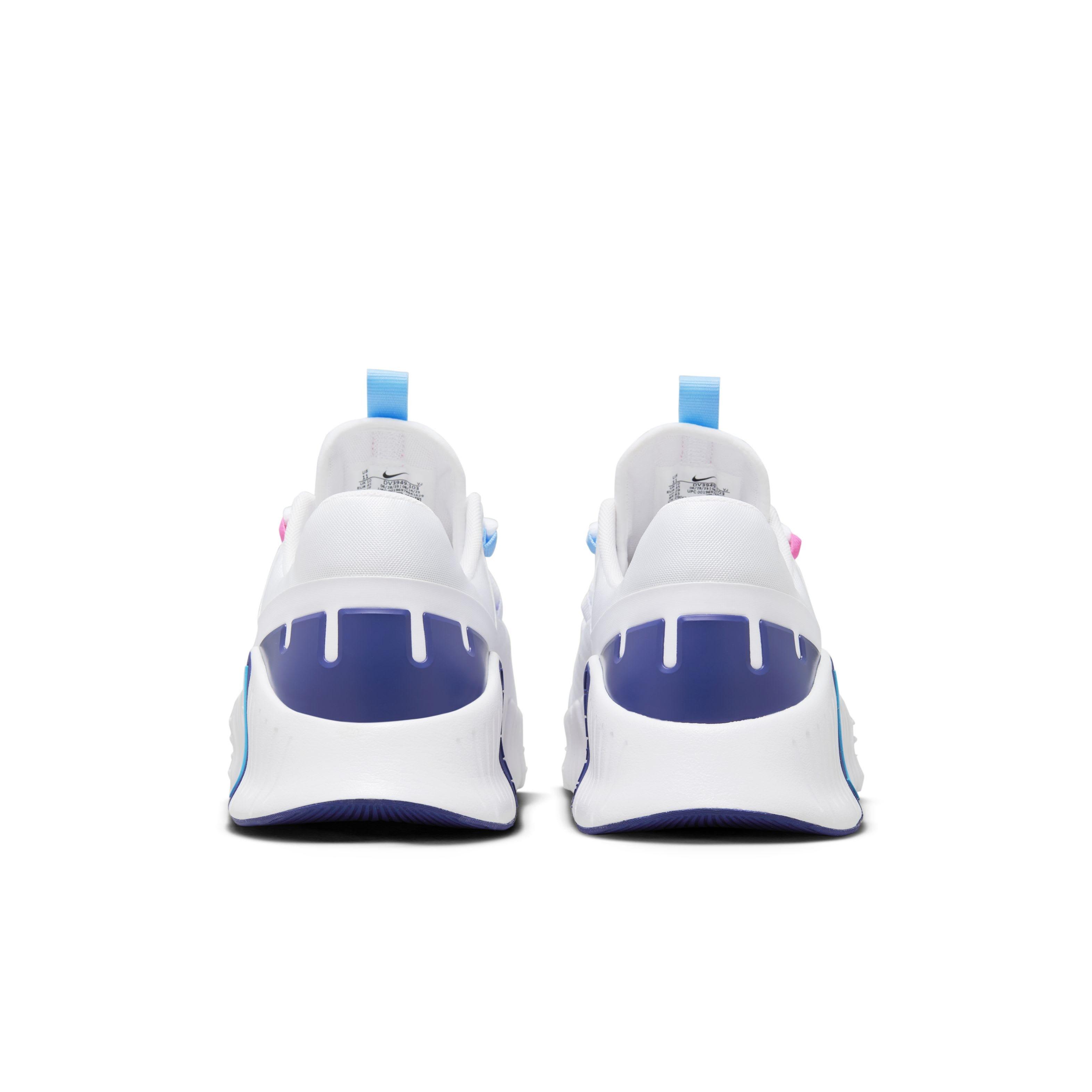 Nike Free Metcon 5 "White/Fierce Pink/Deep Royal Blue/Aquarius Blue" Men's Training Shoe - WHITE/PINK/ROYAL/BLUE Thumbnail View 5