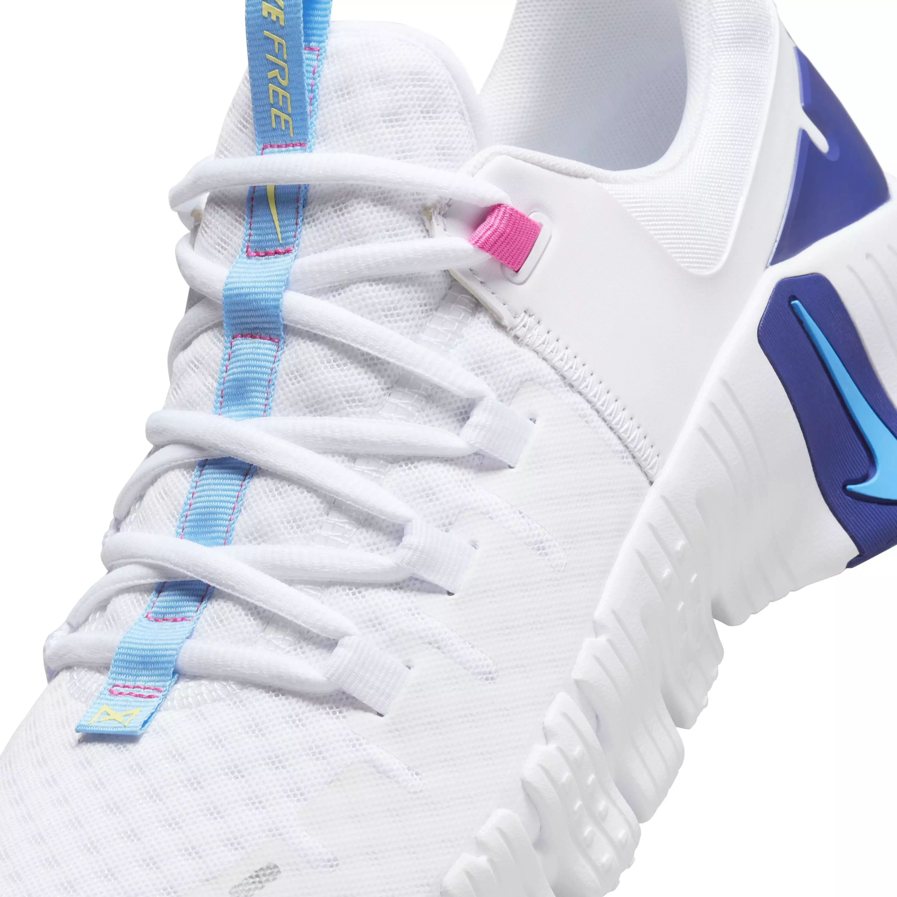 Nike Free Metcon 5 "White/Fierce Pink/Deep Royal Blue/Aquarius Blue" Men's Training Shoe - WHITE/PINK/ROYAL/BLUE