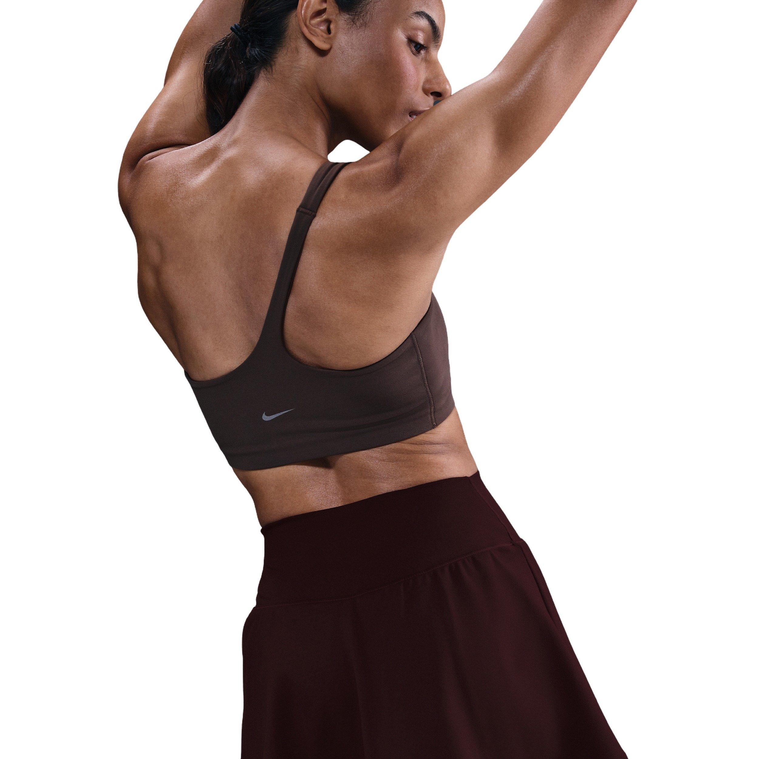 Nike Women's One Dri-FIT Skirt - Burgundy - BURGUNDY Thumbnail View 4