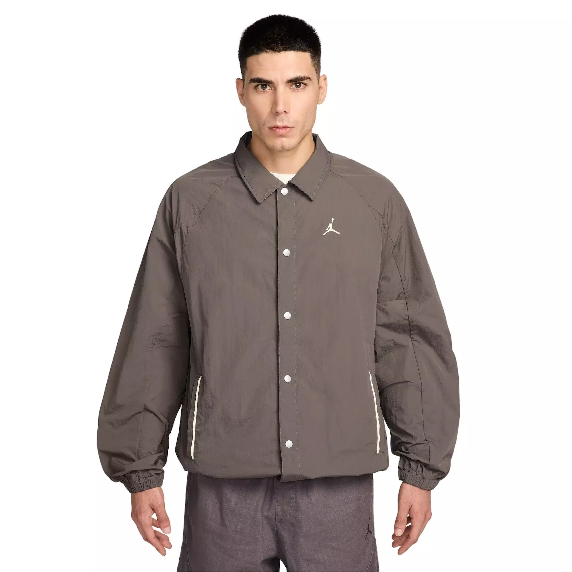 Jordan Men's Brooklyn GFX Shell Jacket - Grey - GREY
