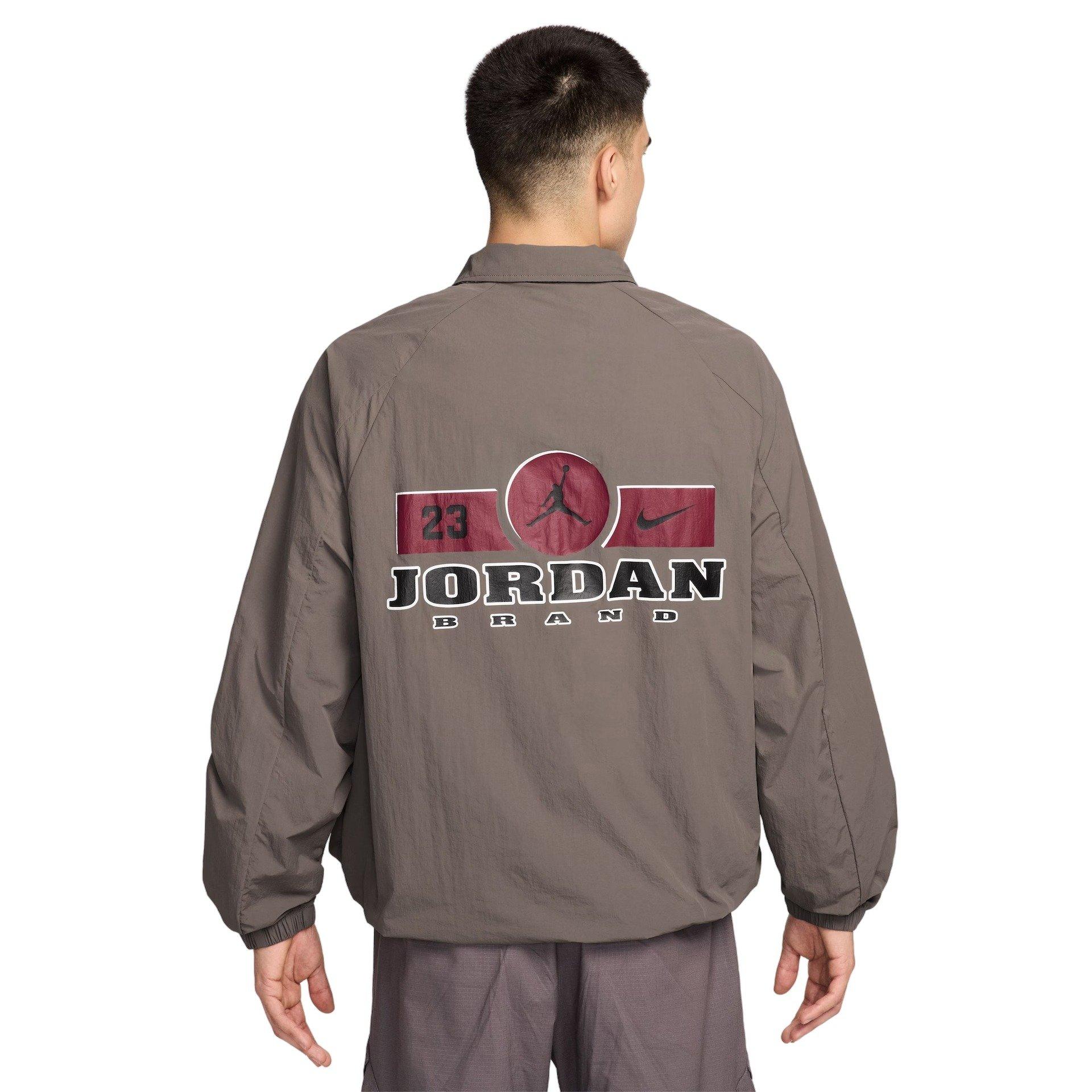 Jordan Men's Brooklyn GFX Shell Jacket - Grey - GREY Thumbnail View 2