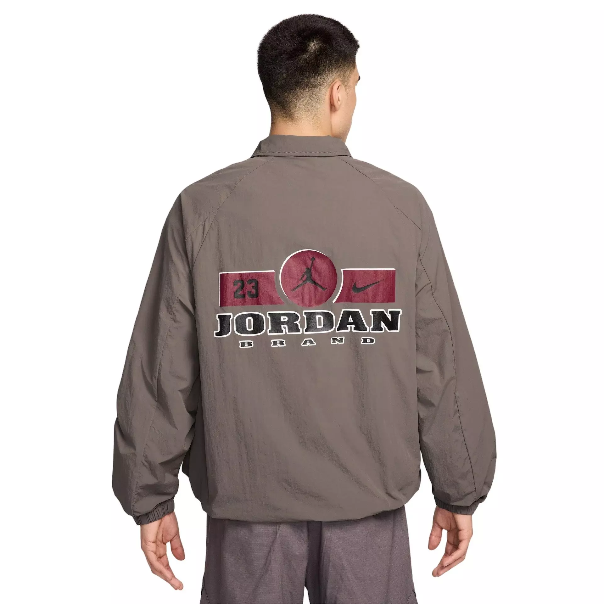 Jordan Men's Brooklyn GFX Shell Jacket - Grey - GREY