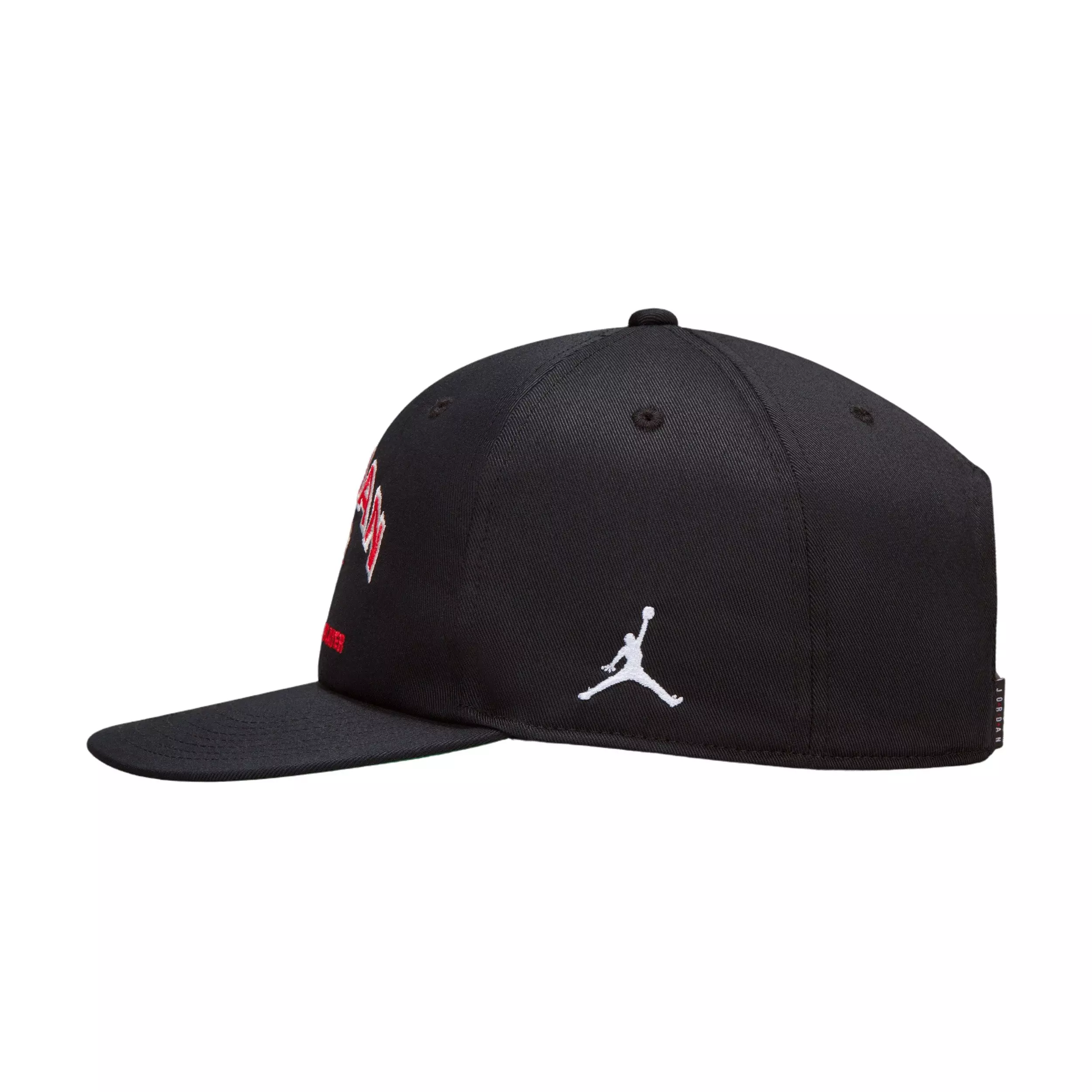 Jordan Adult Chicago Bulls NBA Pro Snapback Hat - BLACK