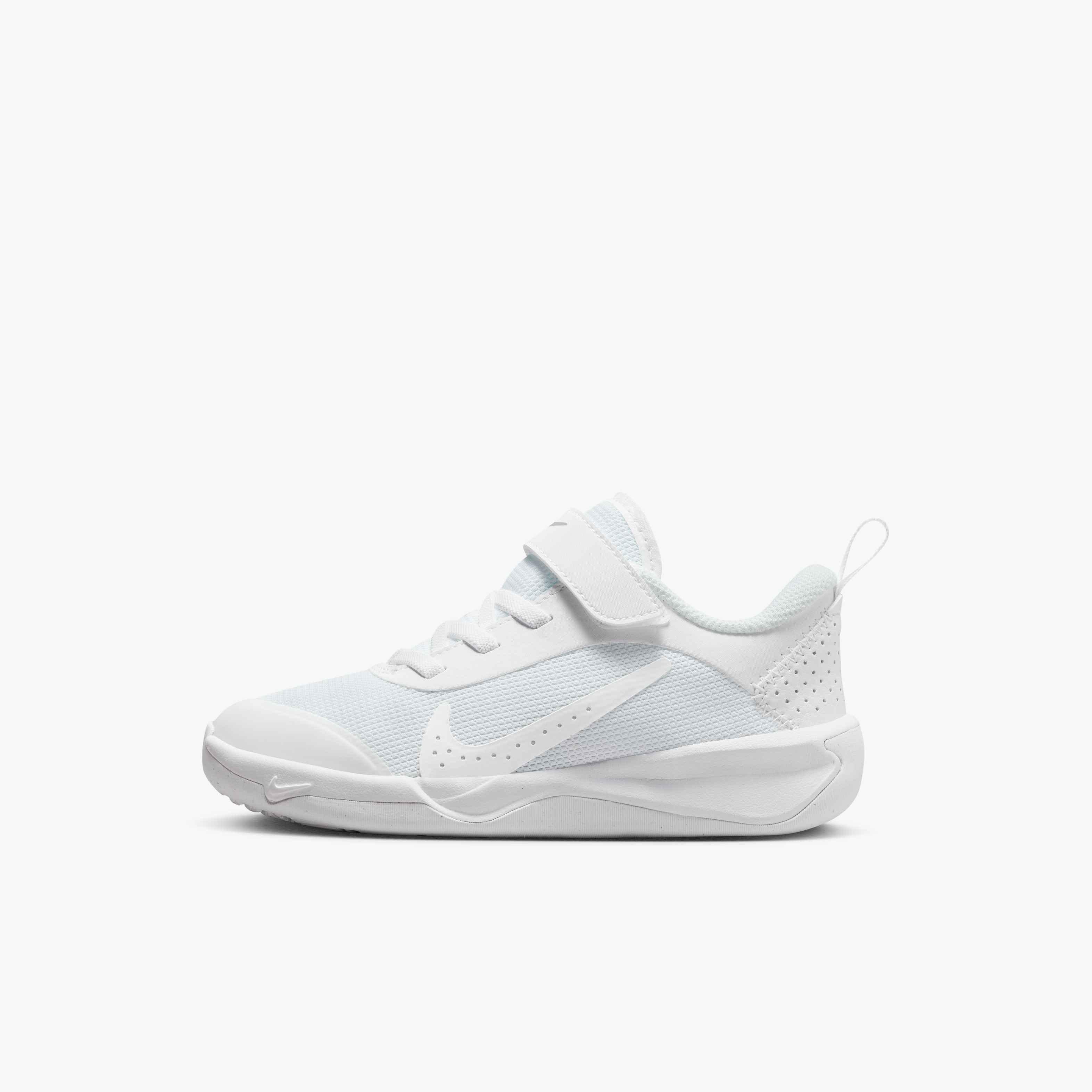 Nike Omni Multi-Court "White/Pure Platinum" Preschool Kids' Shoe - WHITE Thumbnail View 6