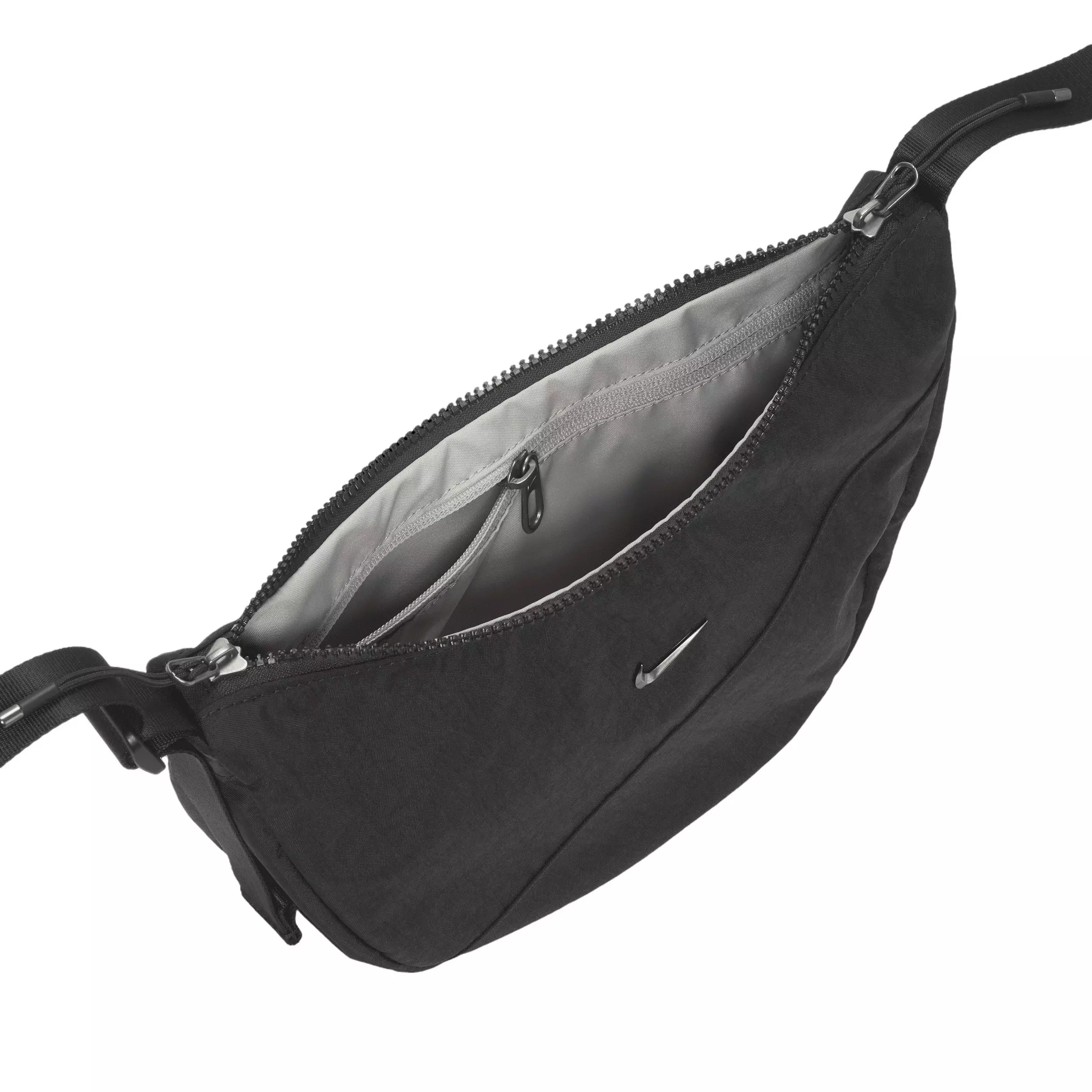 Nike Women's Aura Crescent Crossbody Bag -Black - BLACK