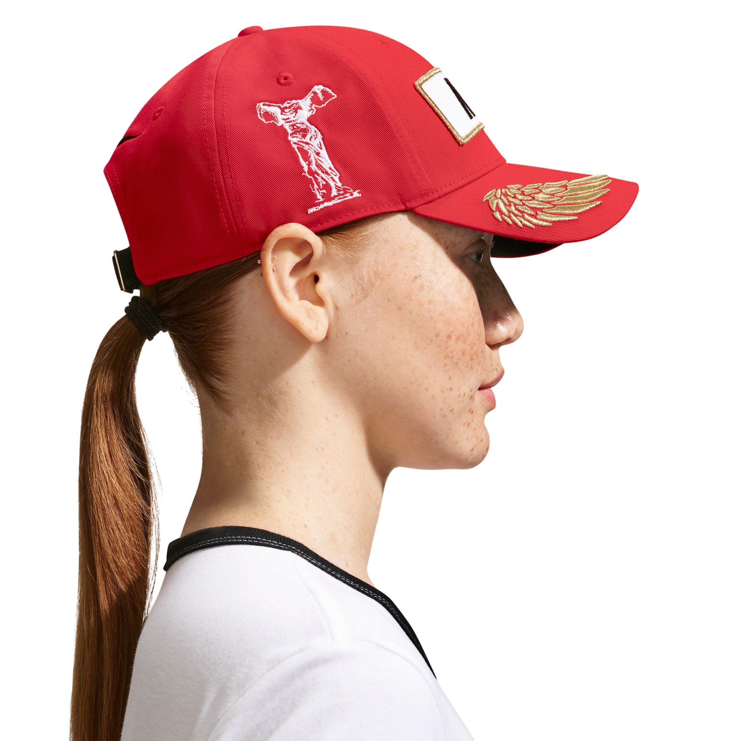 Nike Adult Club Structured Racing Cap - RED Thumbnail View 2