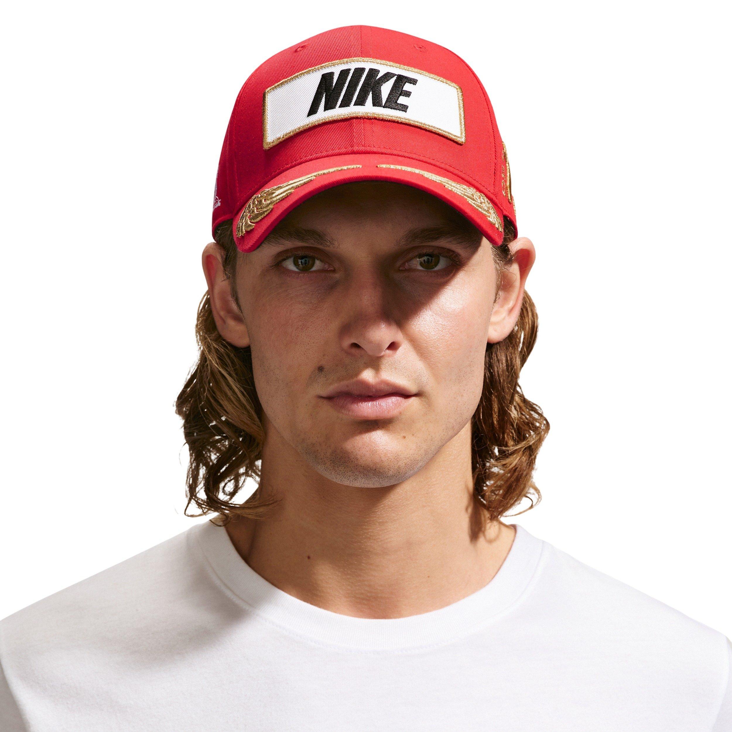 Nike Adult Club Structured Racing Cap - RED Thumbnail View 3