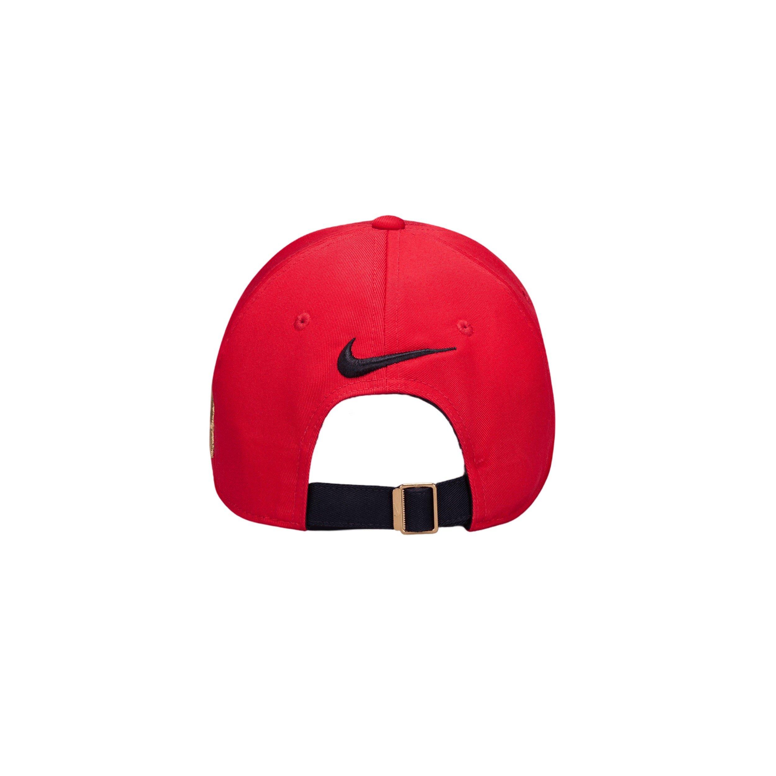 Nike Adult Club Structured Racing Cap - RED Thumbnail View 6