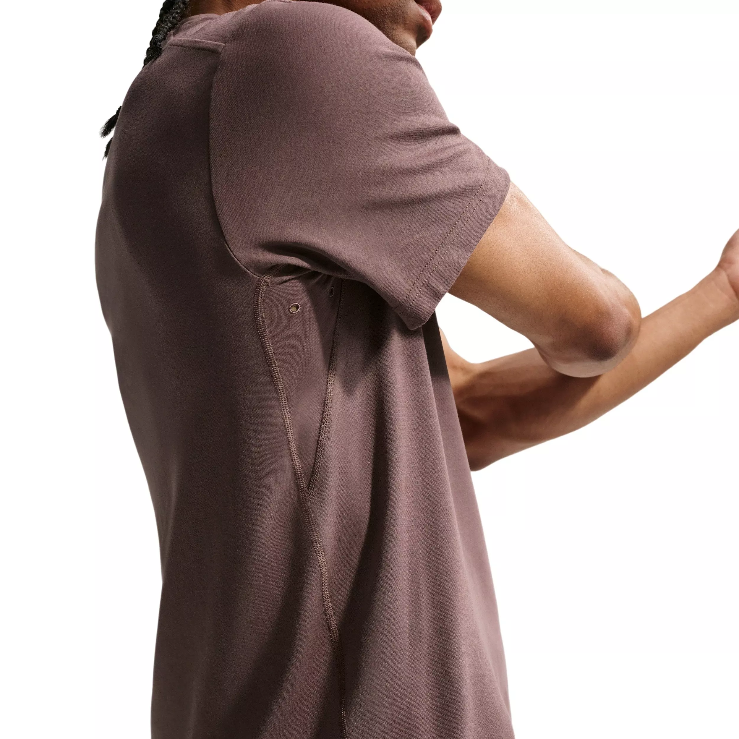 Nike Men's Primary Dri-FIT Short-Sleeve Versatile Top - TATTOO PURPLE