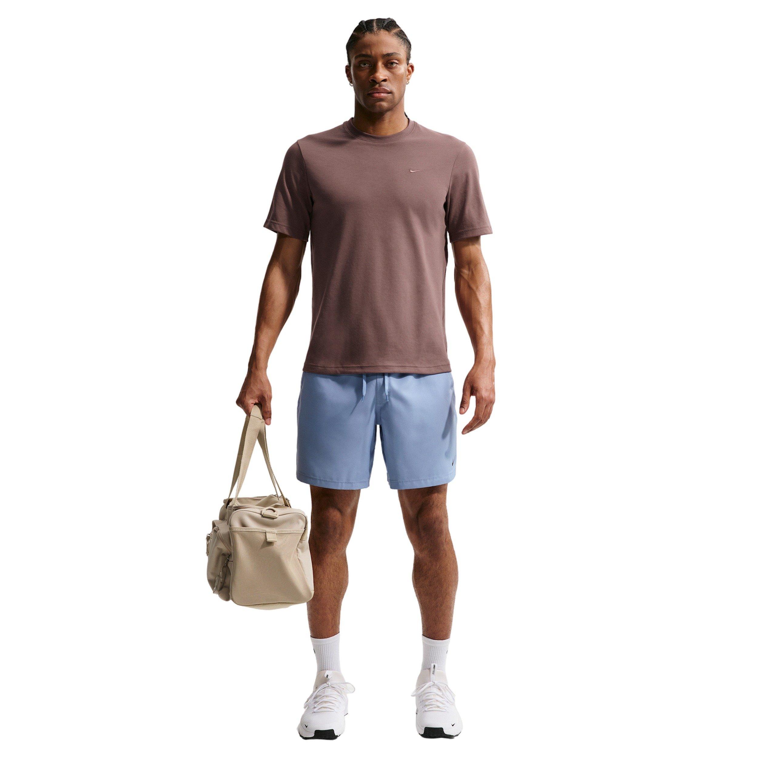 Nike Men's Primary Dri-FIT Short-Sleeve Versatile Top - TATTOO PURPLE Thumbnail View 4