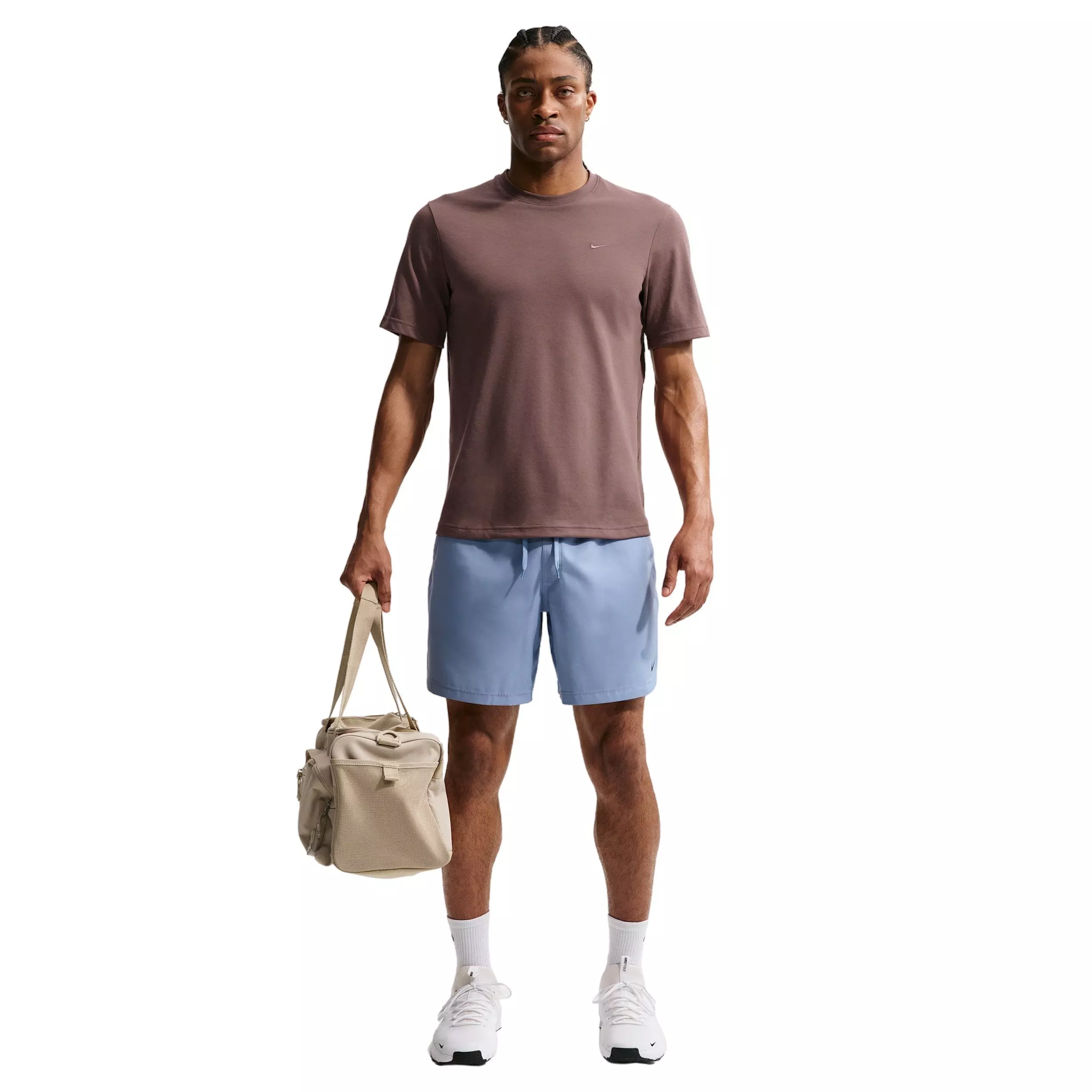 Nike Men's Primary Dri-FIT Short-Sleeve Versatile Top - TATTOO PURPLE