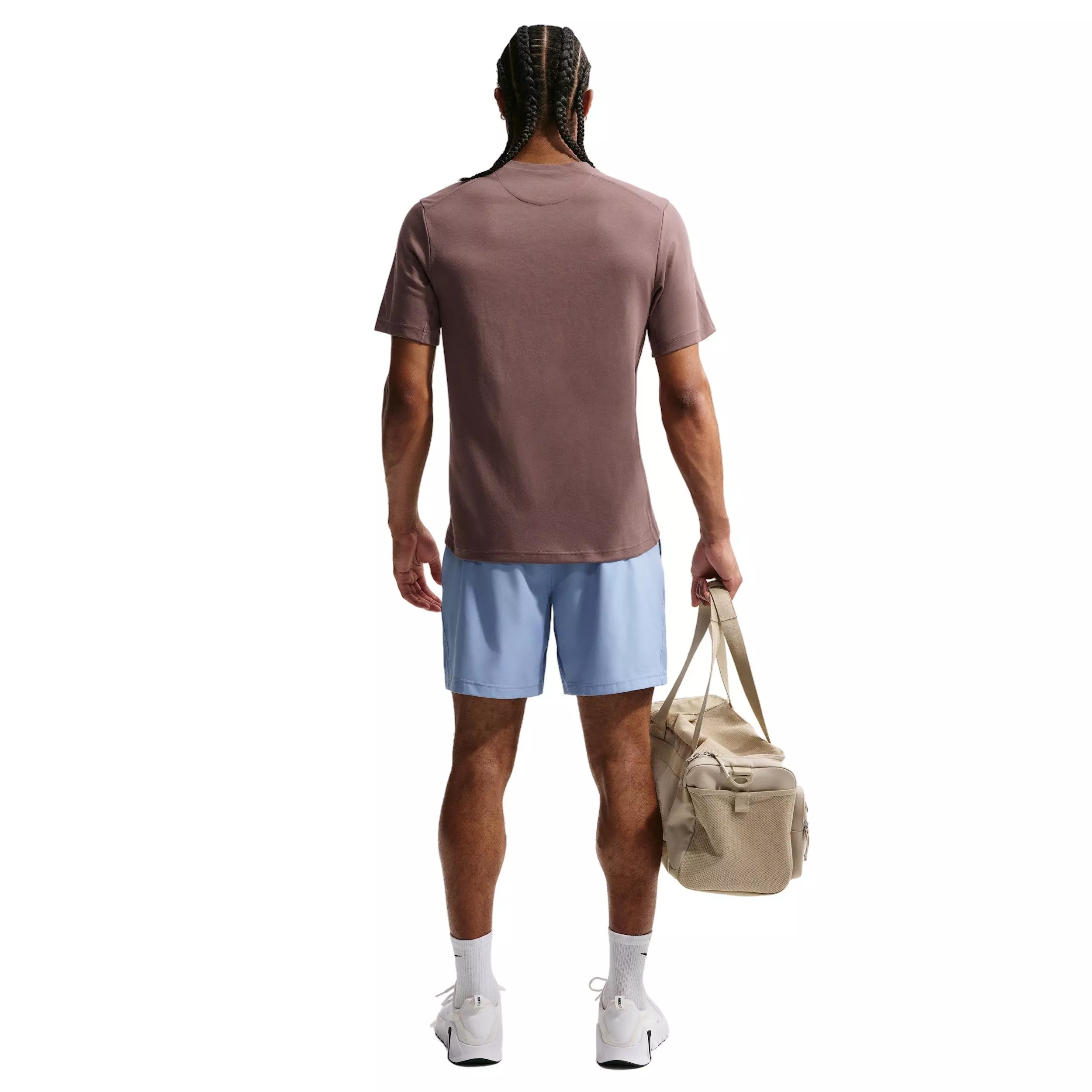 Nike Men's Primary Dri-FIT Short-Sleeve Versatile Top - TATTOO PURPLE