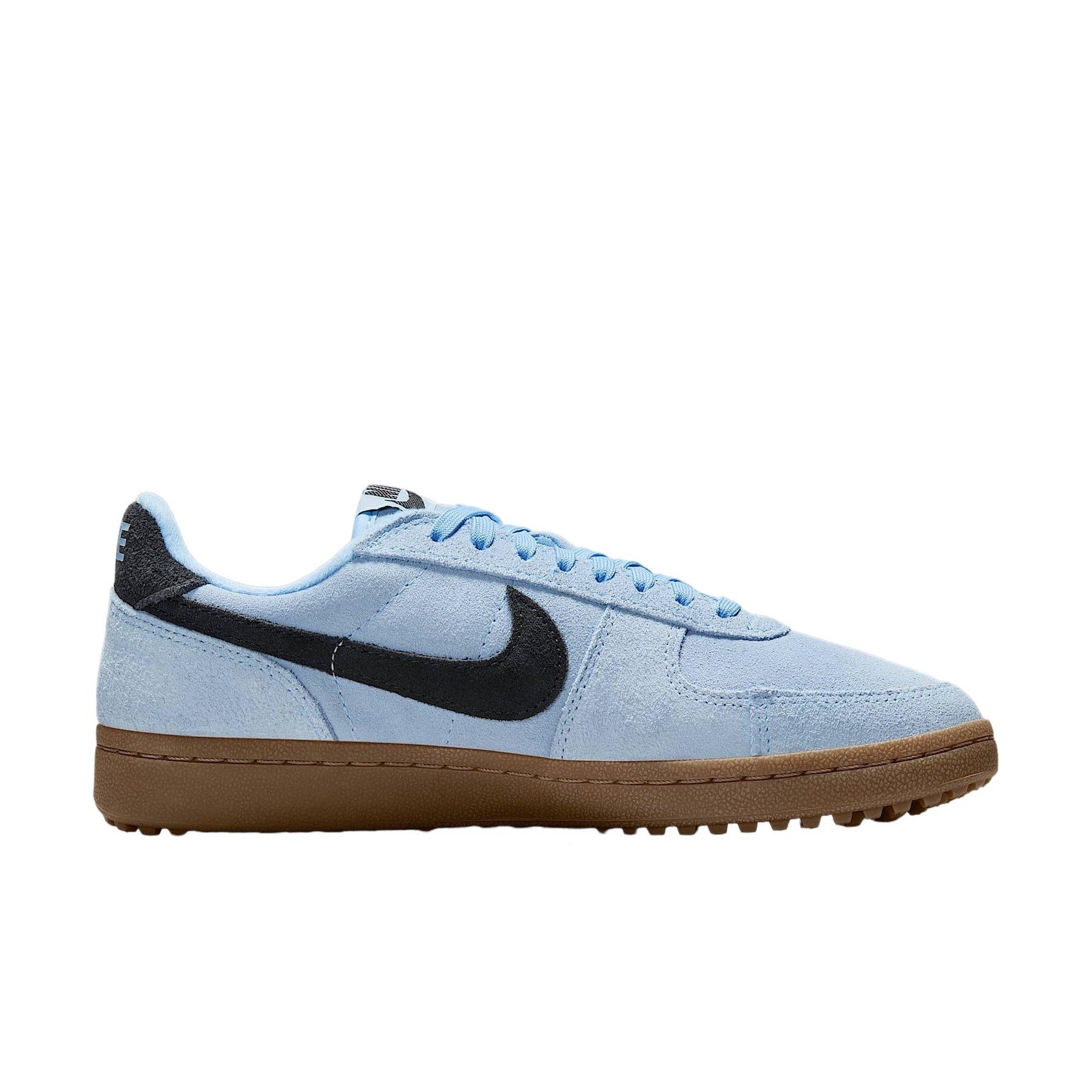 Nike Field General Suede "Aluminum/Gum Dark Brown/Sail/Black" Women's Shoe - LT BLUE/BROWN/BLACK Thumbnail View 1