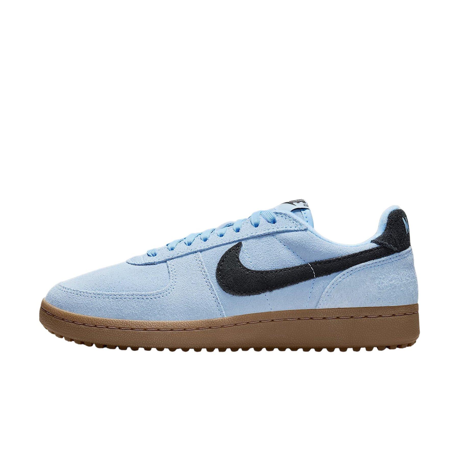 Nike Field General Suede "Aluminum/Gum Dark Brown/Sail/Black" Women's Shoe - LT BLUE/BROWN/BLACK Thumbnail View 2
