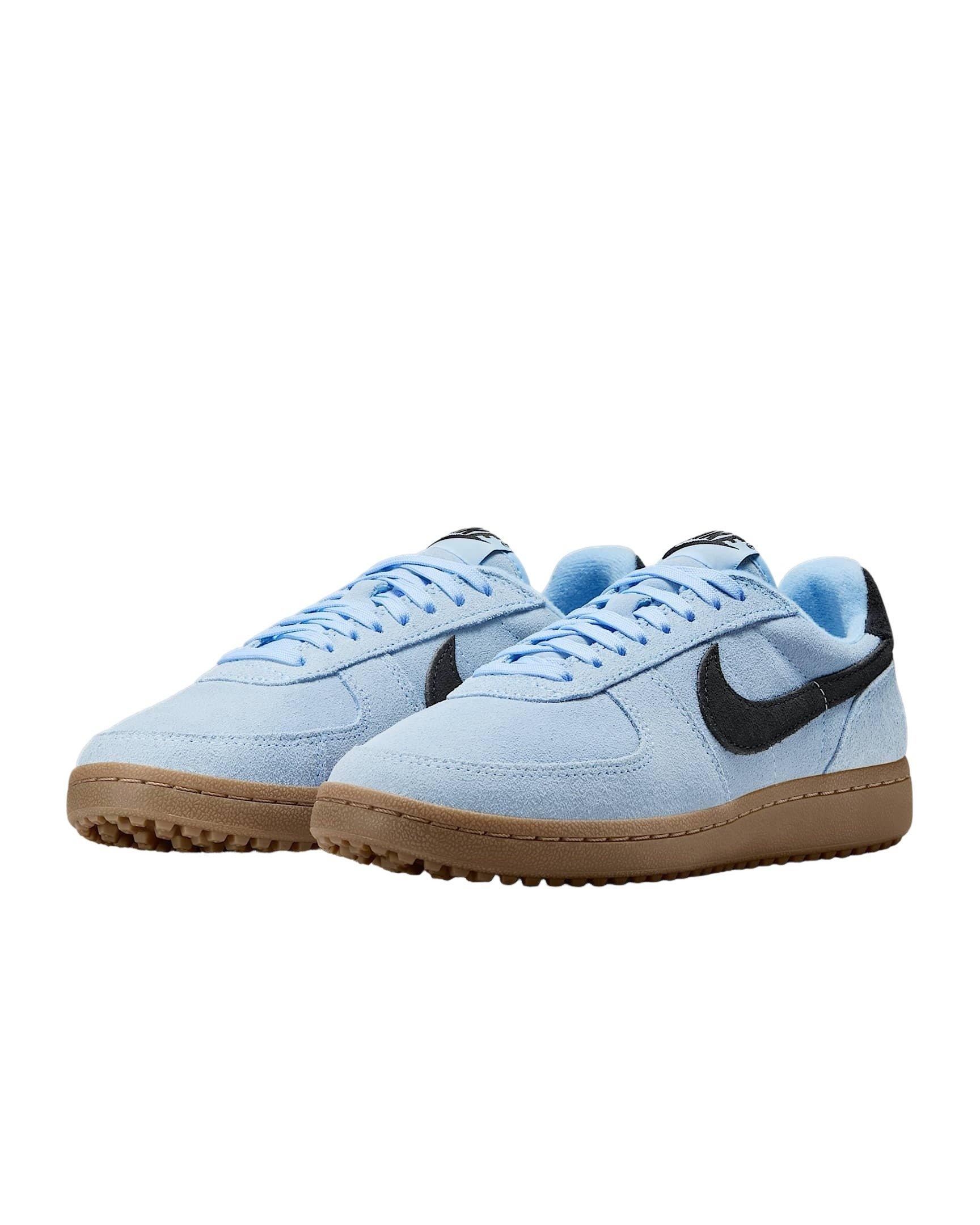 Nike Field General Suede "Aluminum/Gum Dark Brown/Sail/Black" Women's Shoe - LT BLUE/BROWN/BLACK Thumbnail View 4