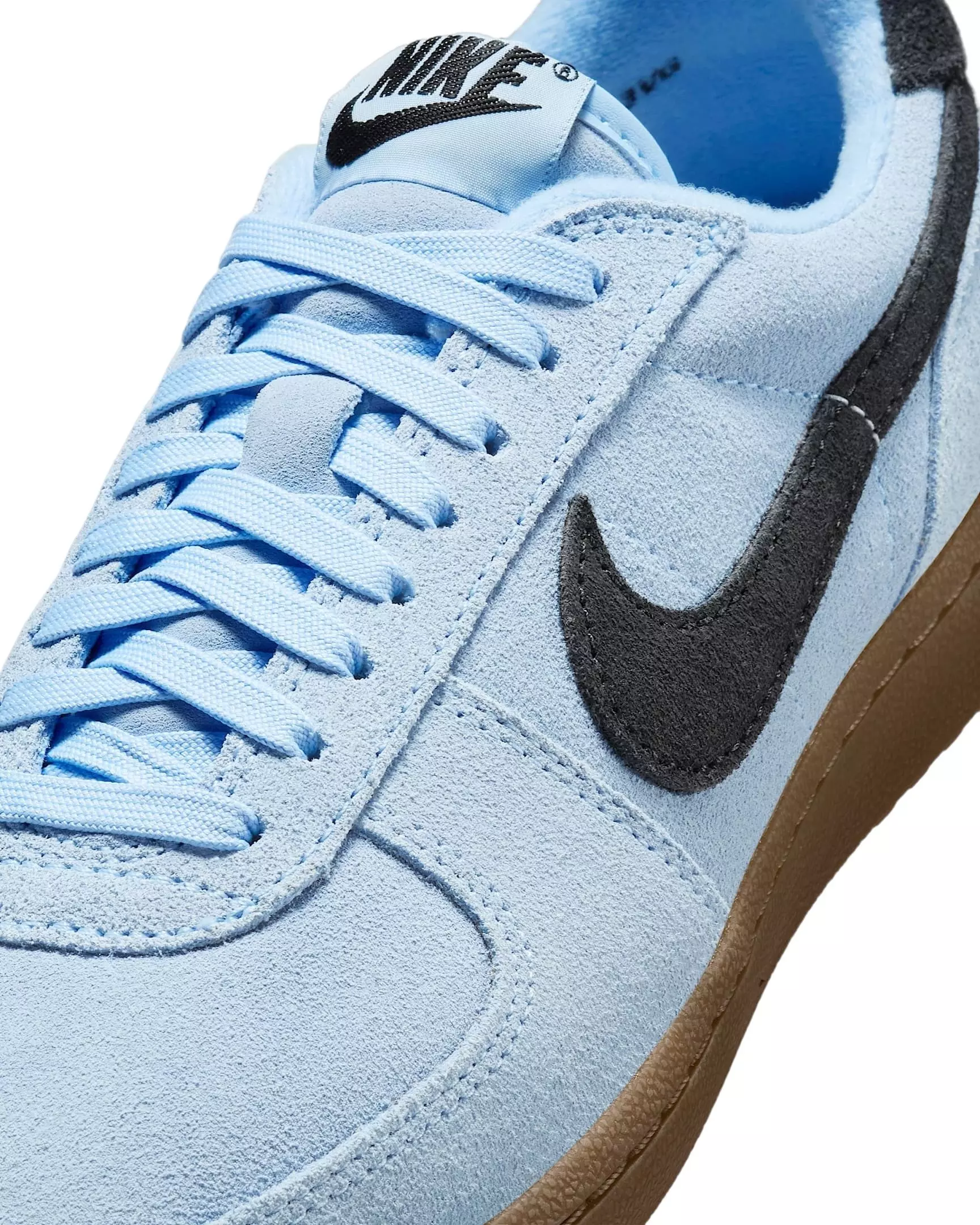 Nike Field General Suede "Aluminum/Gum Dark Brown/Sail/Black" Women's Shoe - LT BLUE/BROWN/BLACK