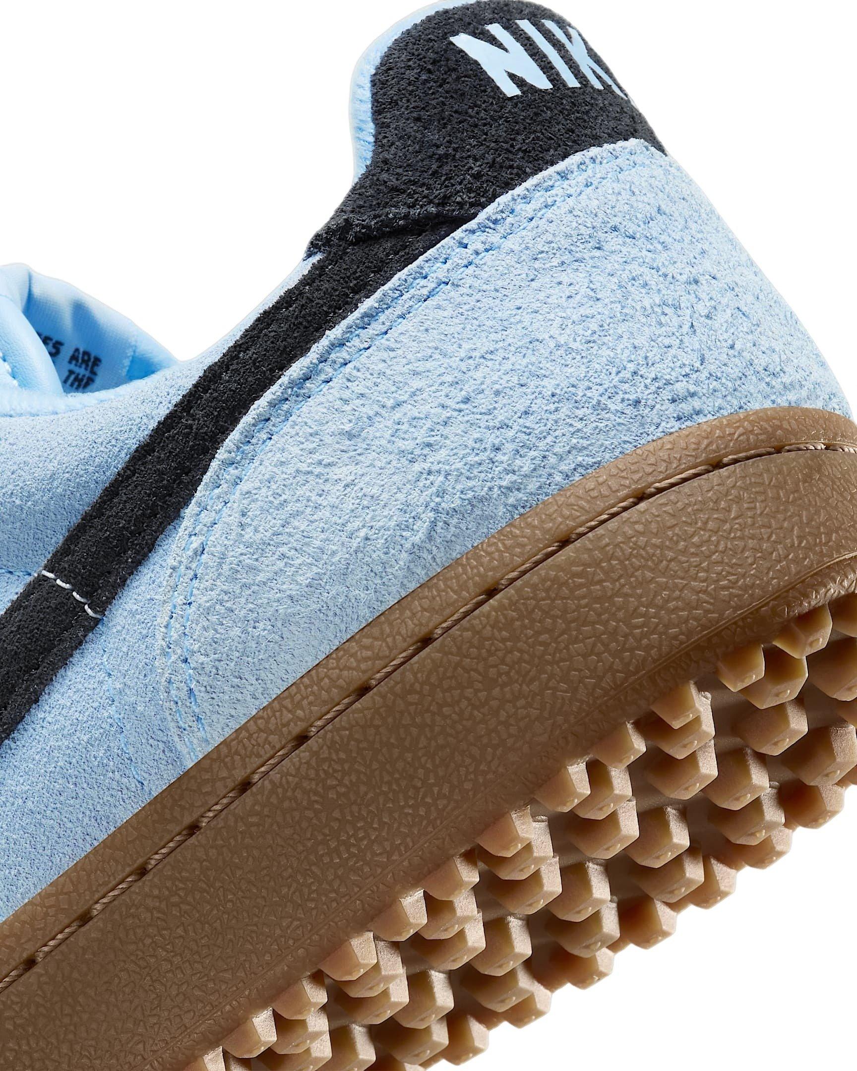 Nike Field General Suede "Aluminum/Gum Dark Brown/Sail/Black" Women's Shoe - LT BLUE/BROWN/BLACK Thumbnail View 7