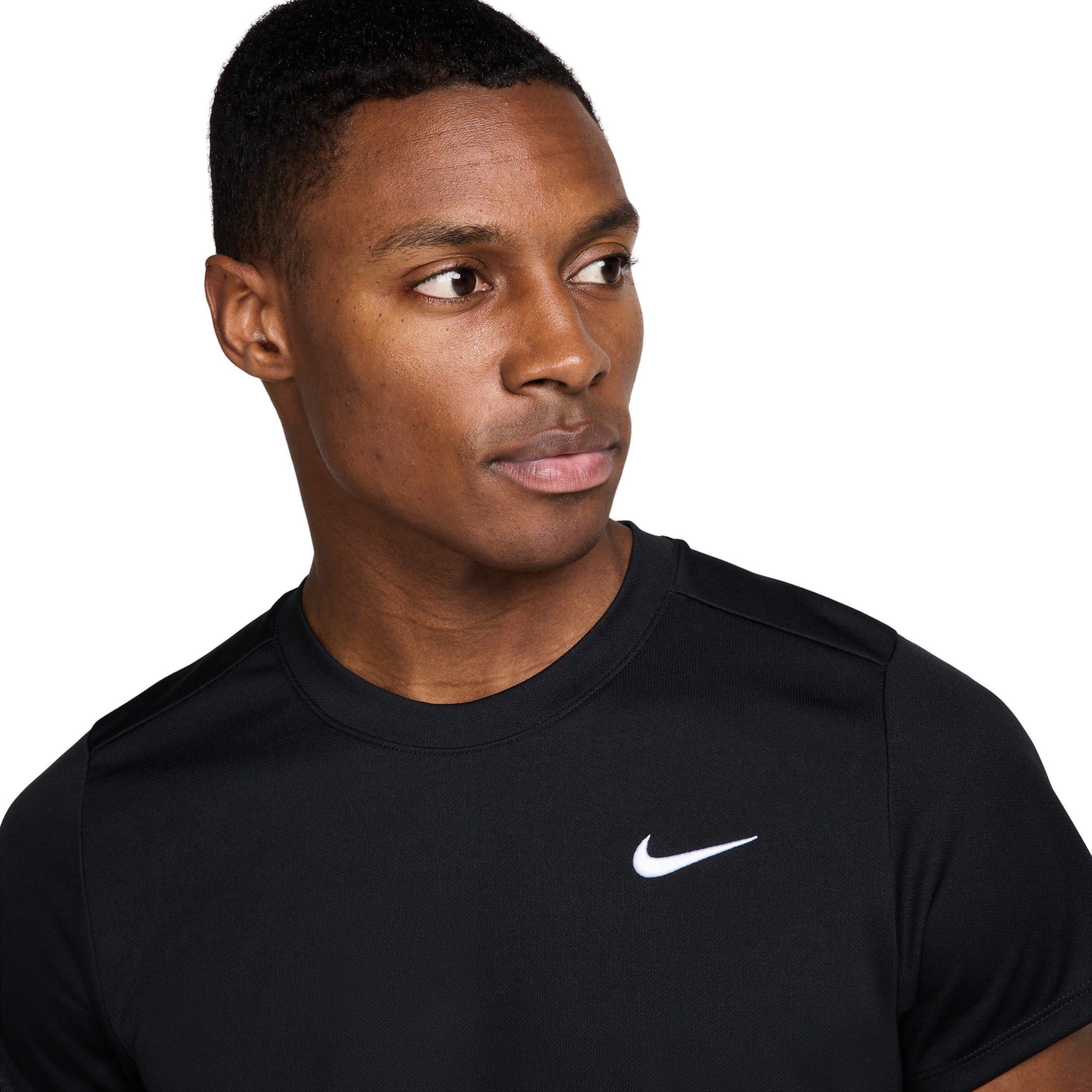 Nike Men's Court Victory Dri-FIT Tennis Top - BLACK Thumbnail View 3