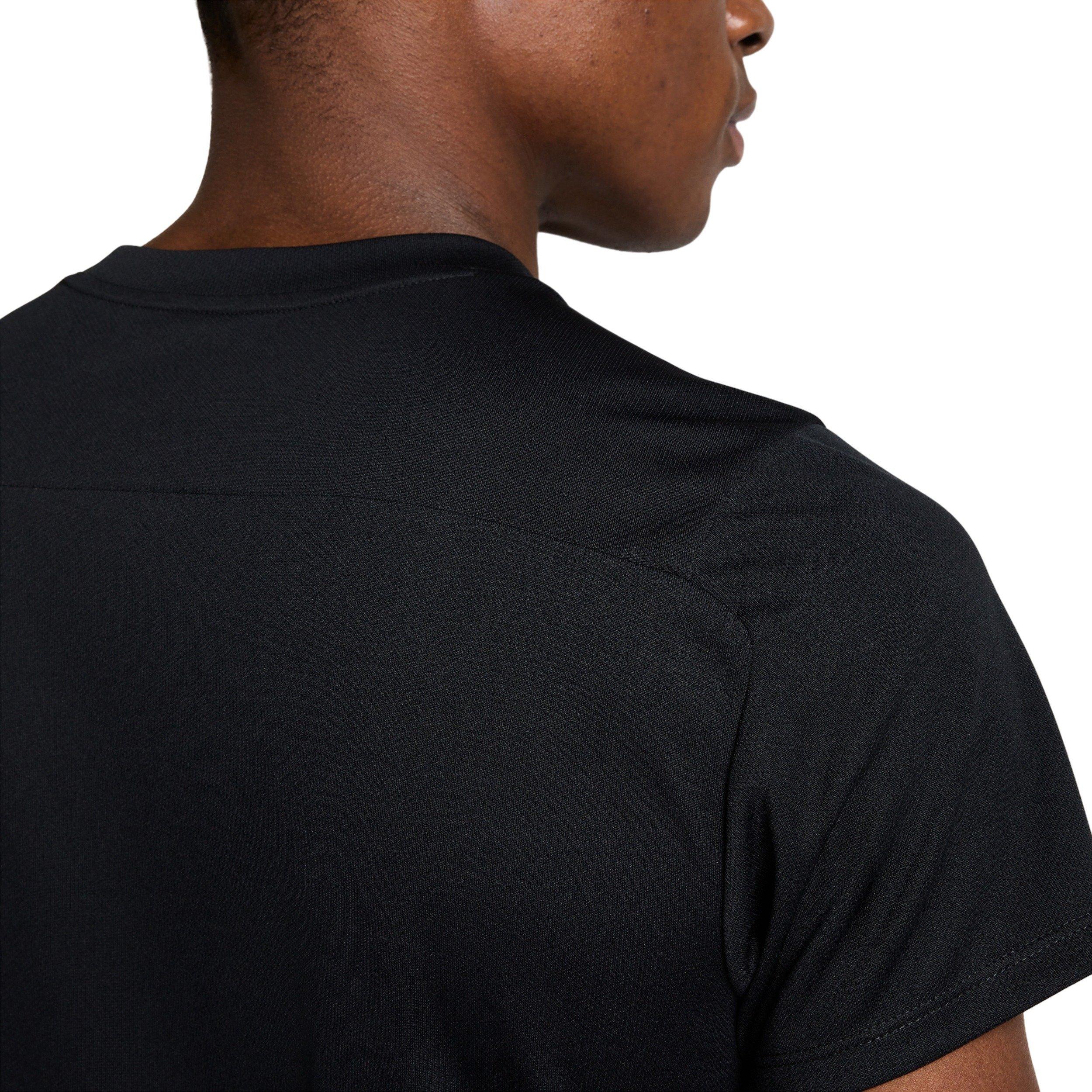 Nike Men's Court Victory Dri-FIT Tennis Top - BLACK Thumbnail View 5