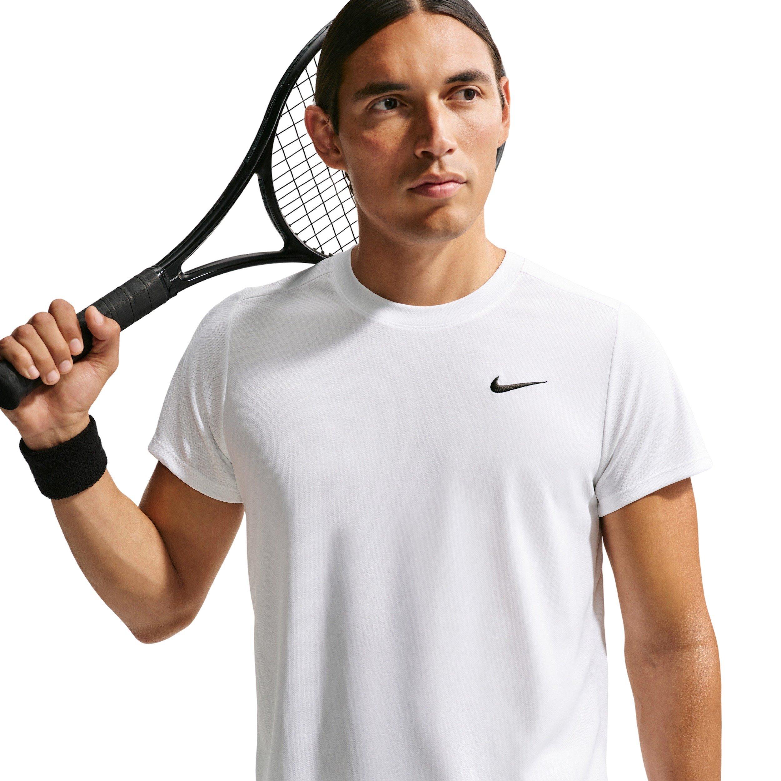 Nike Men's Court Victory Dri-FIT Tennis Top - WHITE Thumbnail View 1