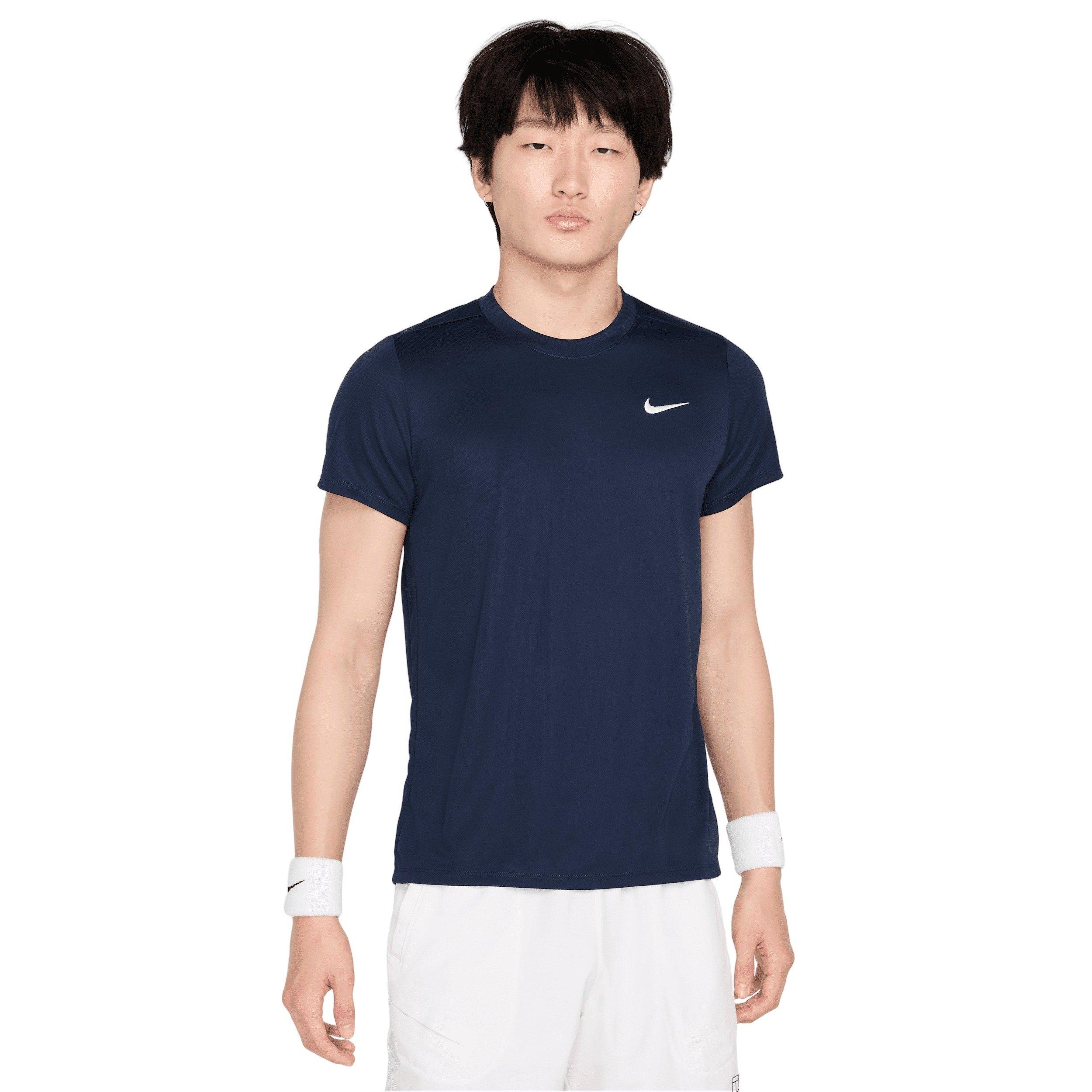 Nike Men's Court Victory Dri-FIT Tennis Top - BLUE Thumbnail View 1