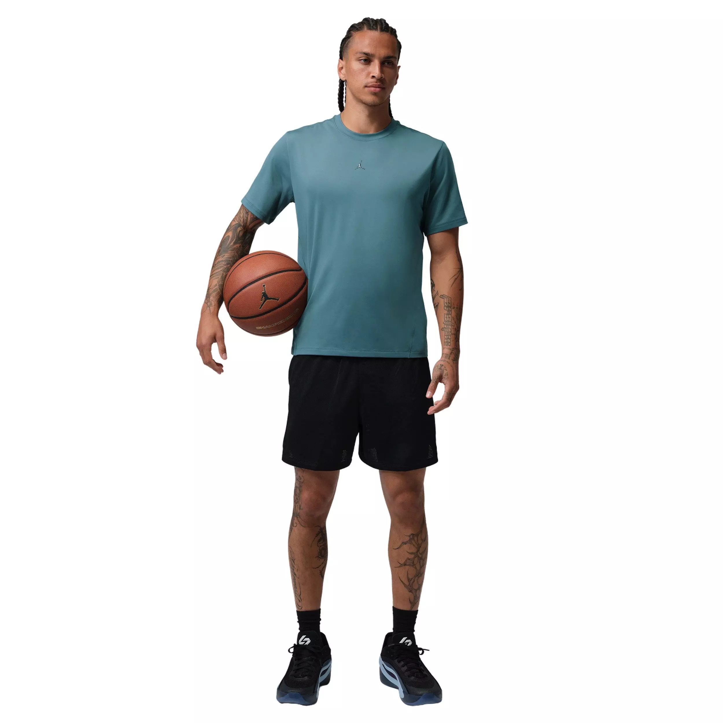 Jordan Men's Sport Flightweight Dri-FIT Short-Sleeve Top - Ash Green - ASH GREEN