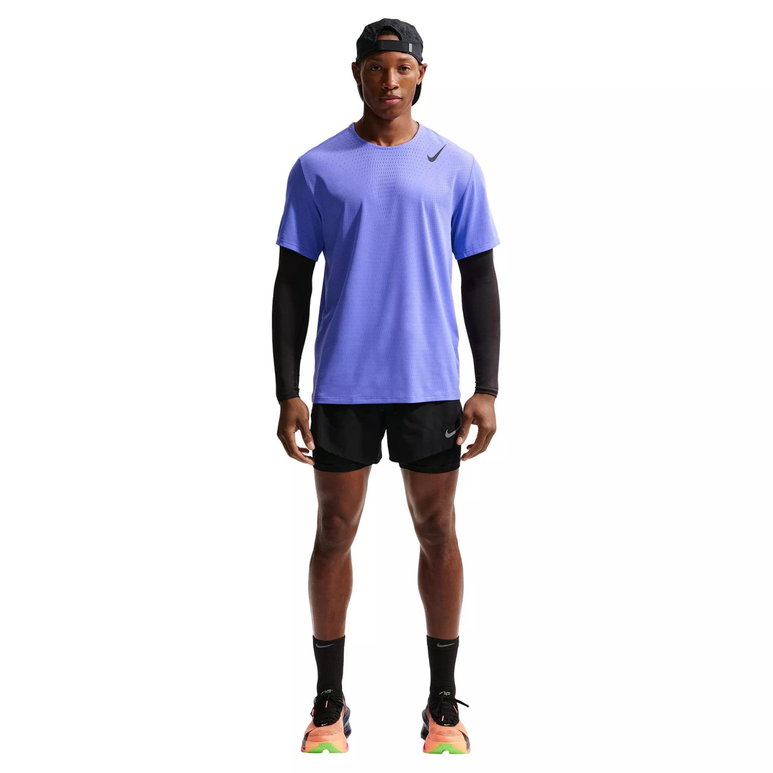 Nike Men's AeroSwift Dri-FIT ADV Short-Sleeve Running Top - BLUE