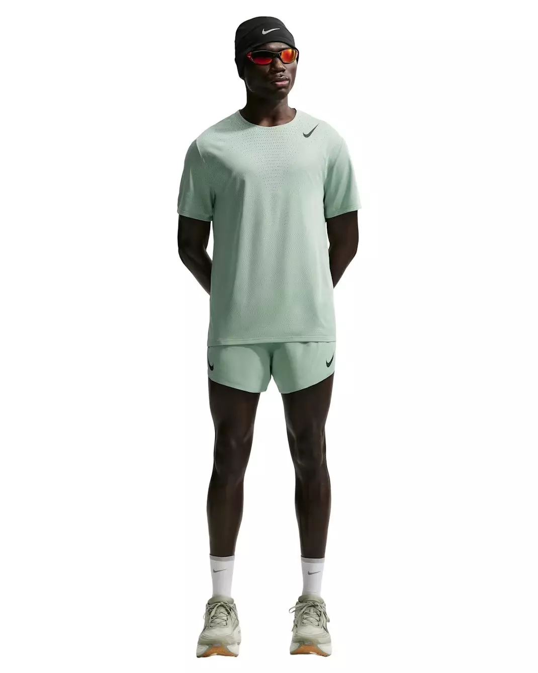 Nike Men's AeroSwift Dri-FIT ADV Short-Sleeve Running Top - GREEN