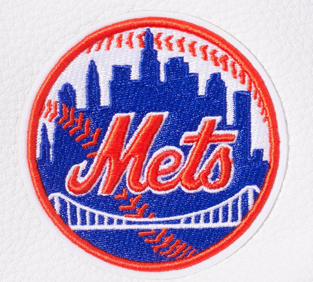 Pro Standard Women's MLB New York Mets Mashup Rib Wool Varsity Jacket - Royal/Orange - ROYAL/ORANGE Thumbnail View 8