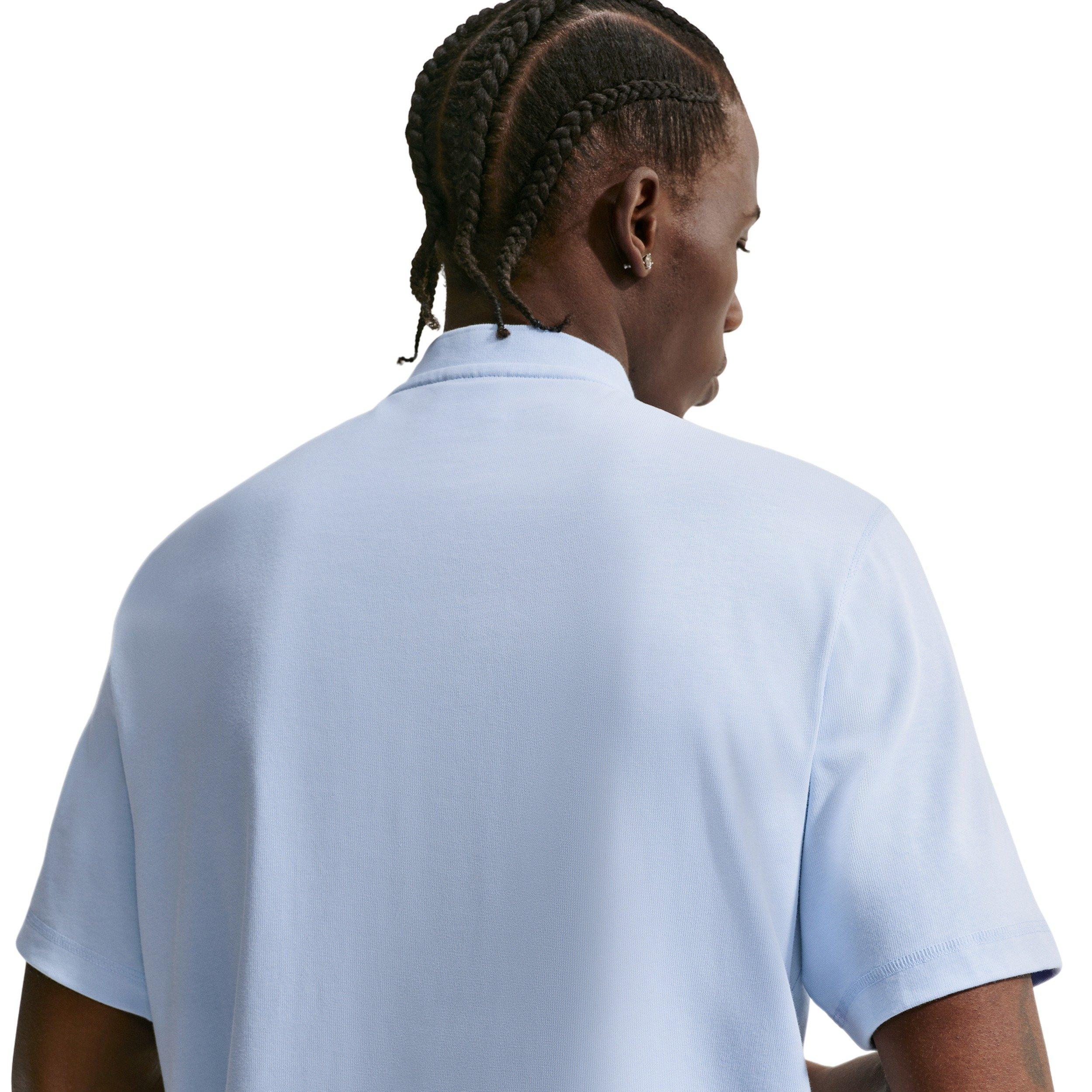 Nike Men's Club Short-Sleeve Henley - BLUE Thumbnail View 2
