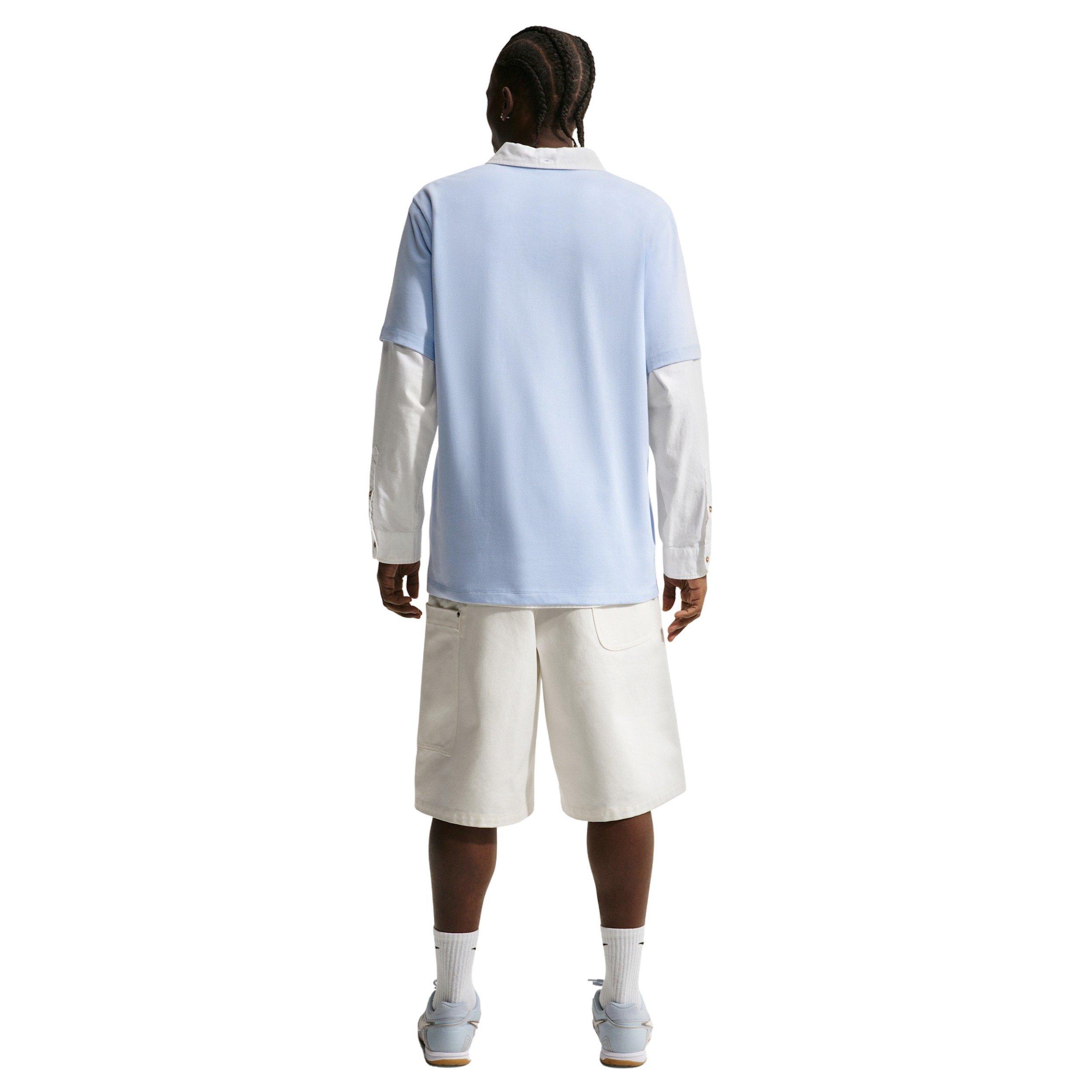 Nike Men's Club Short-Sleeve Henley - BLUE Thumbnail View 5