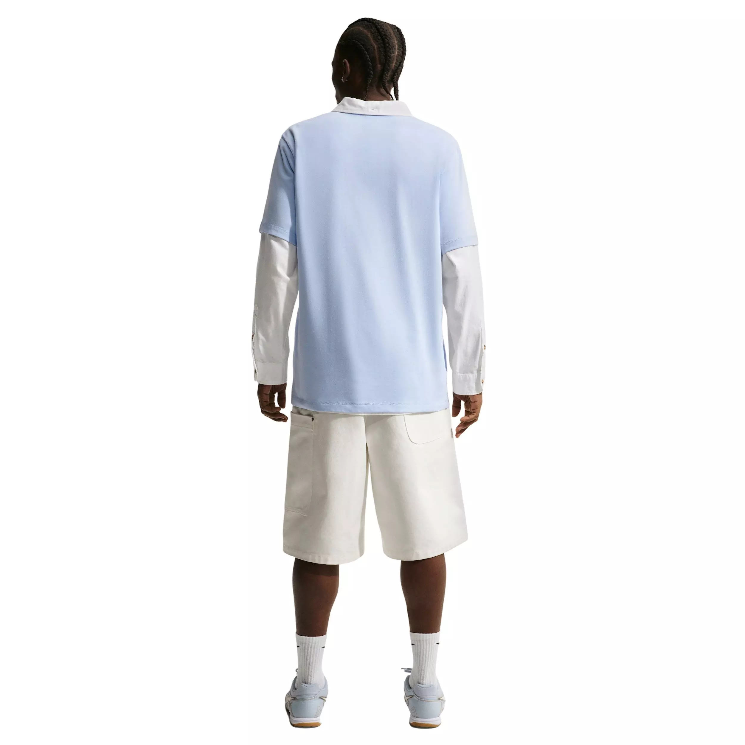 Nike Men's Club Short-Sleeve Henley - BLUE