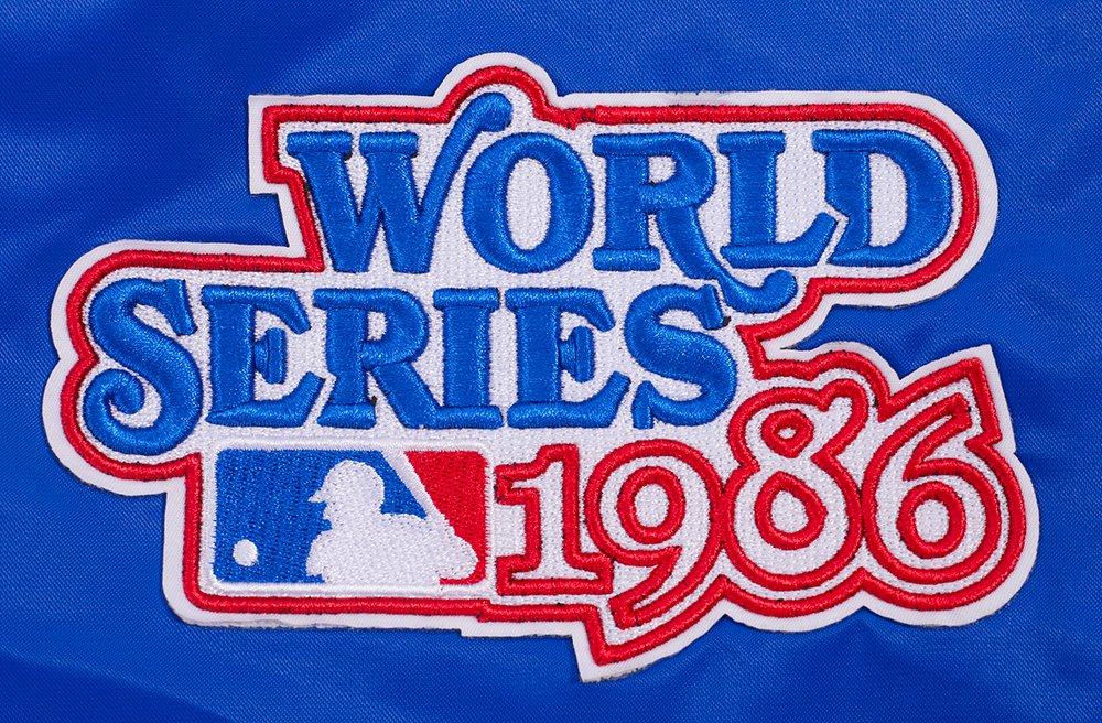 Pro Standard Women's MLB New York Mets Mashup Rib Satin Jacket - Royal/Orange - ROYAL/ORANGE Thumbnail View 5